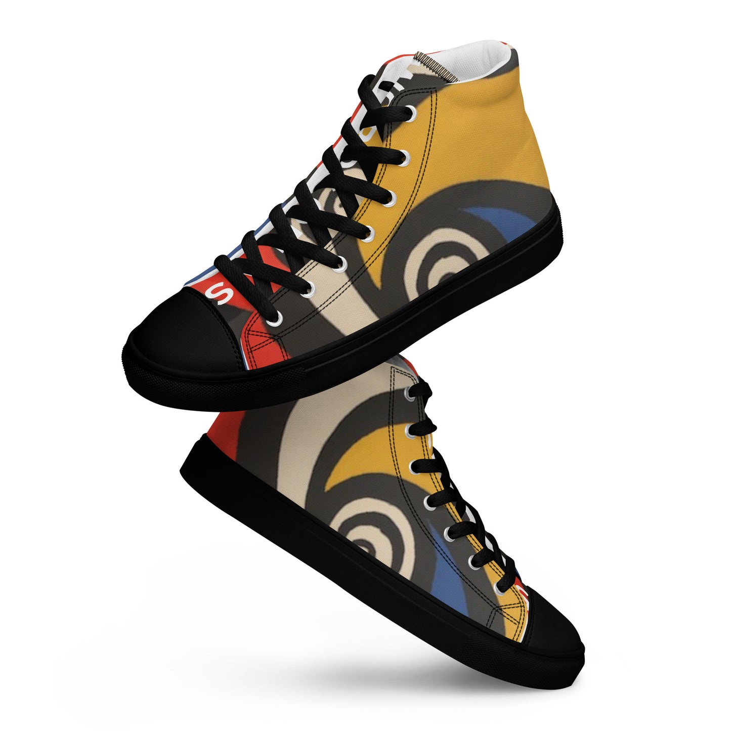 Level up your footwear fashion with the Artsy Sneaker By Words On A Shirt - High Top Canvas Shoes. Handcrafted and on-trend, these kicks will add some spice to your wardrobe. Snag a pair now!