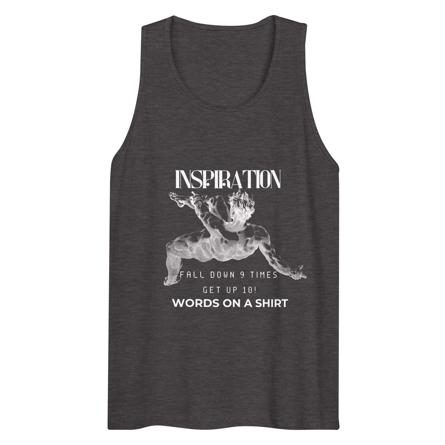 Men’s Premium Tank Top-Fall Down 9 Times