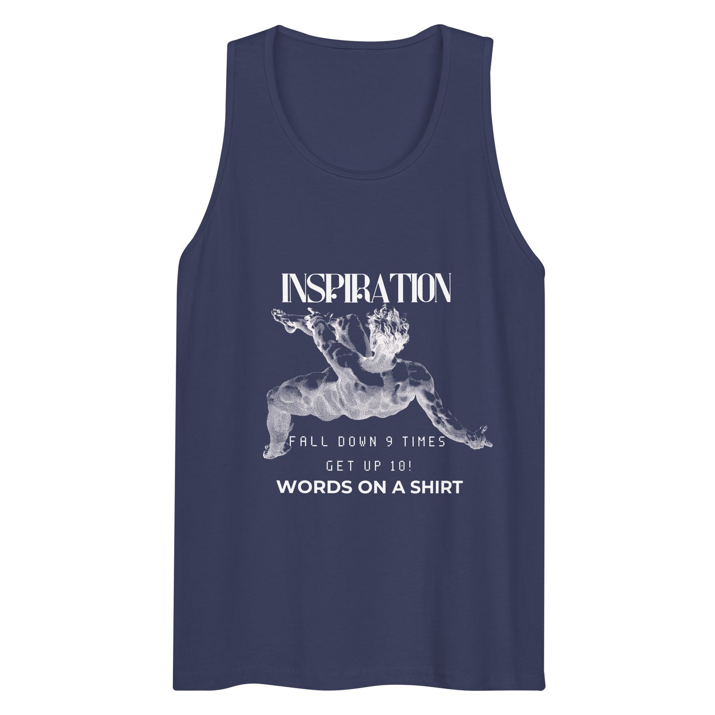 Men’s Premium Tank Top-Fall Down 9 Times