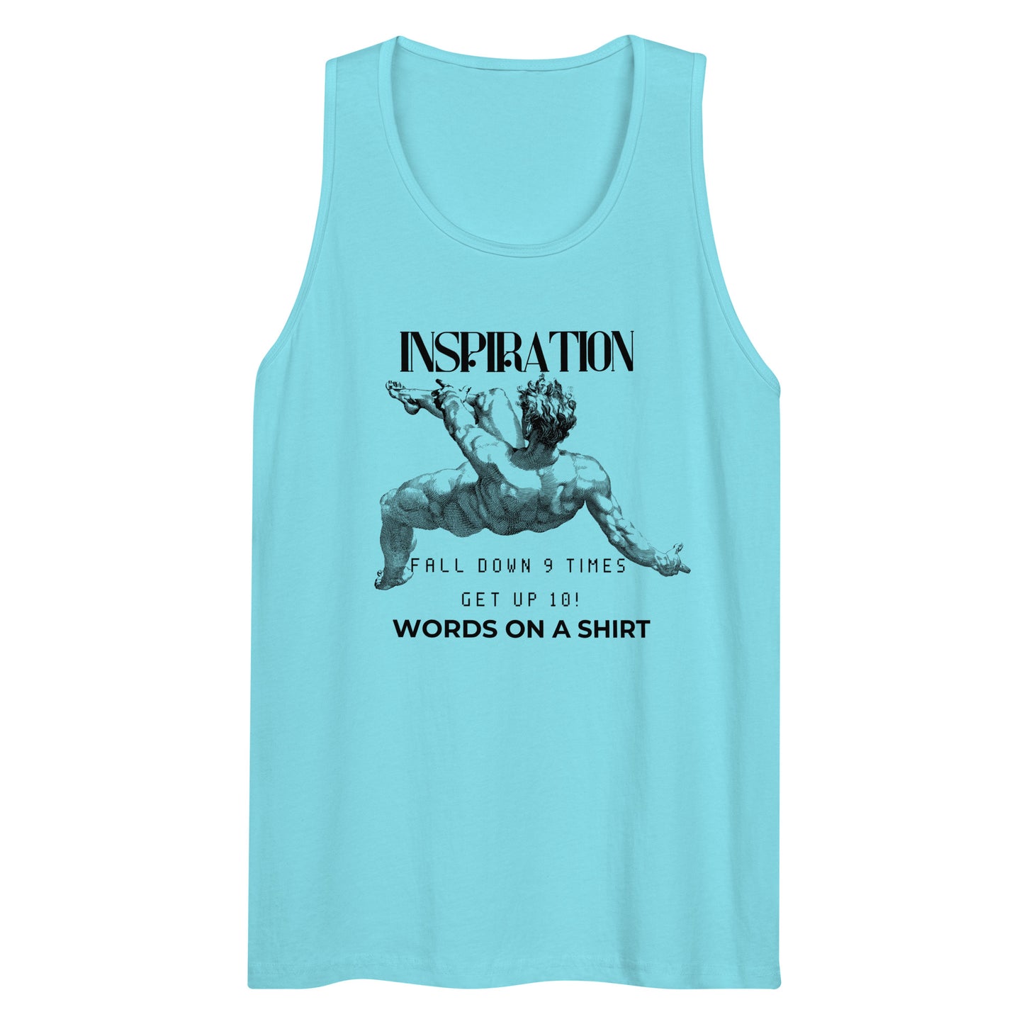 Men’s Premium Tank Top-Fall Down 9 Times