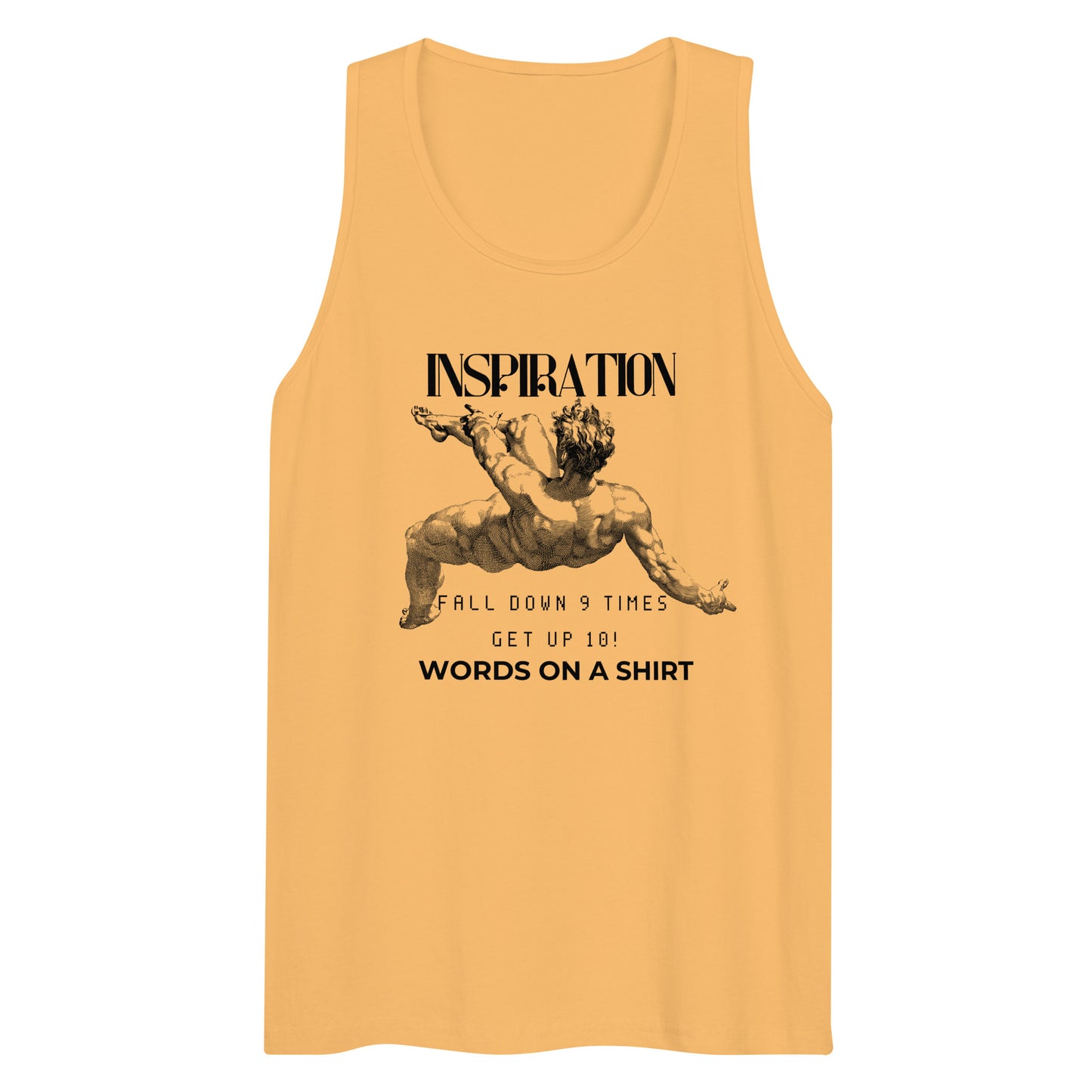 Men’s Premium Tank Top-Fall Down 9 Times