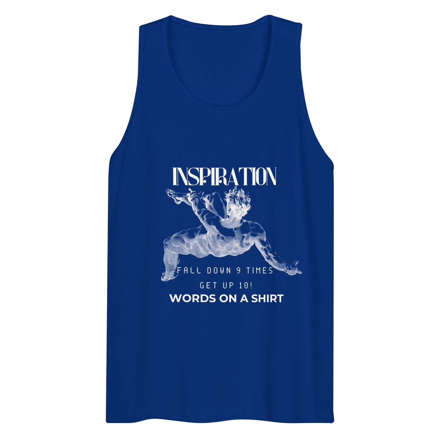 Men’s Premium Tank Top-Fall Down 9 Times