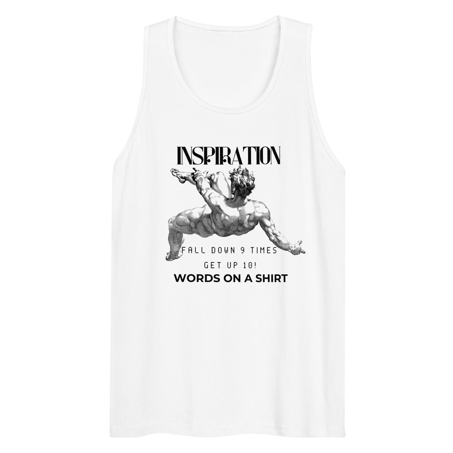 Men’s Premium Tank Top-Fall Down 9 Times