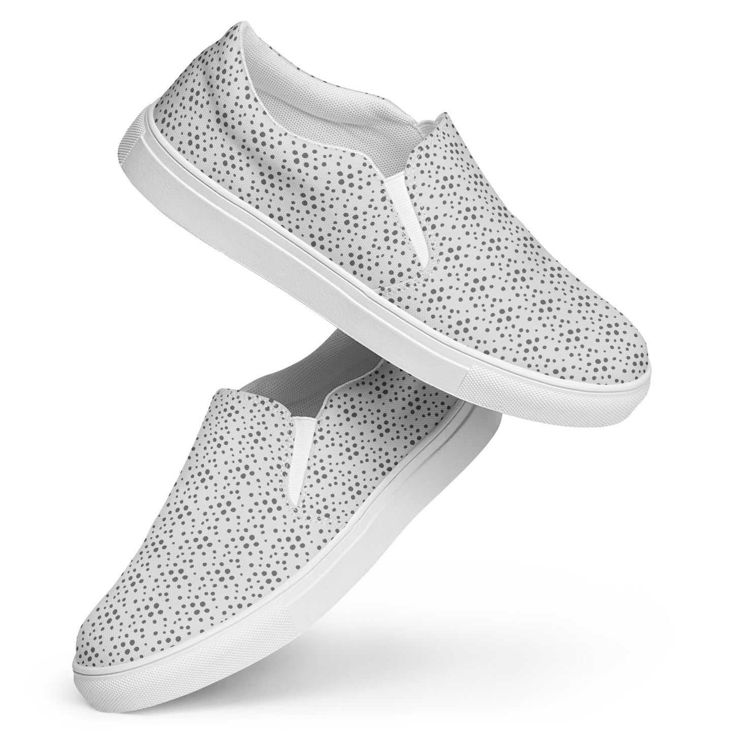 Meet Words On A Shirt's one-of-a-kind brand slip-ons! These Men's Canvas Slip-On Shoes are comfy, cool, and perfect for any outfit. Plus, they come with soft, removable insoles and rubber outsoles for a personalized fit.