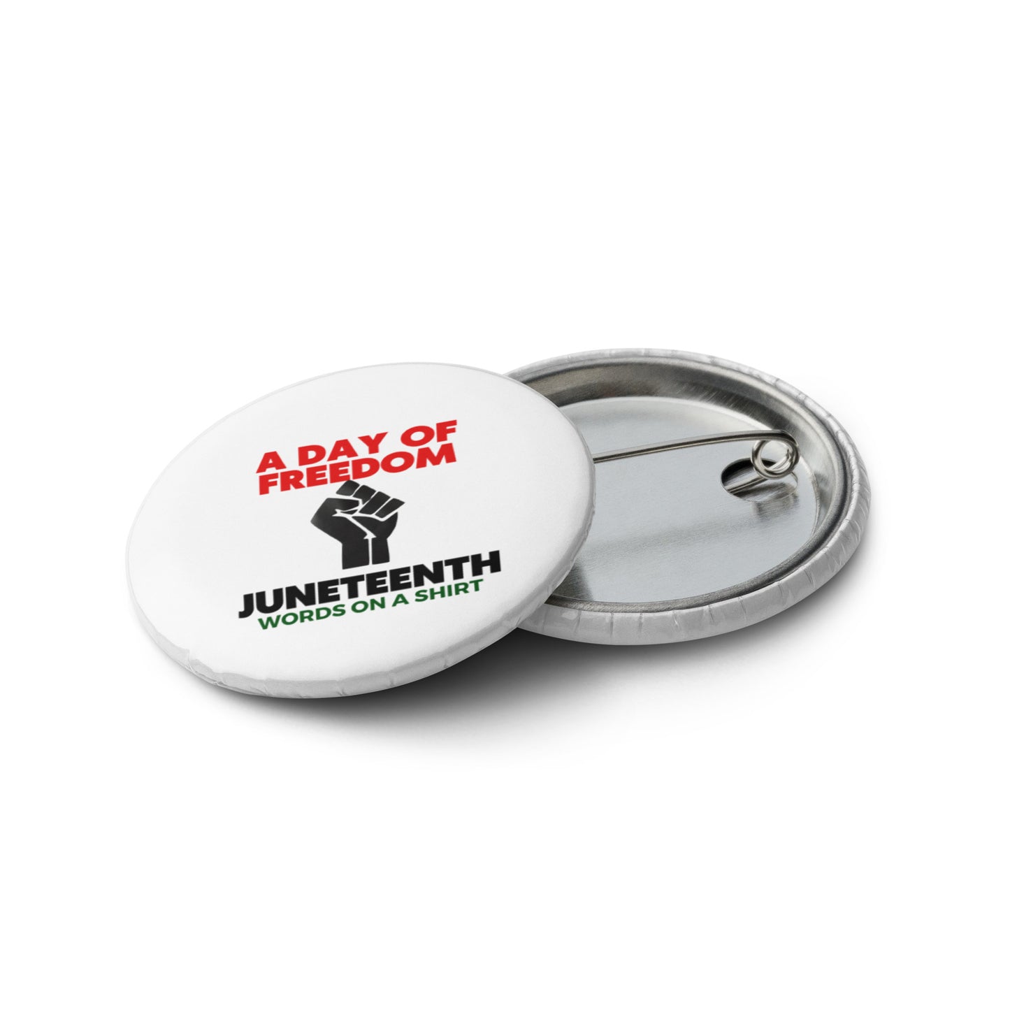 Set Of 5 Custom Buttons-Juneteenth