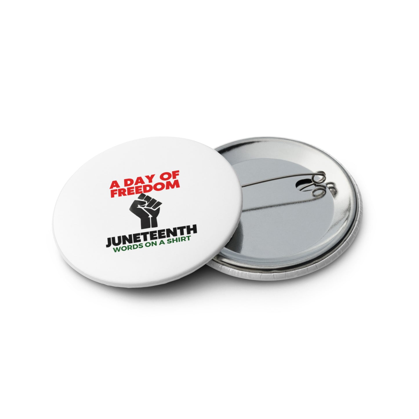 Set Of 5 Custom Buttons-Juneteenth