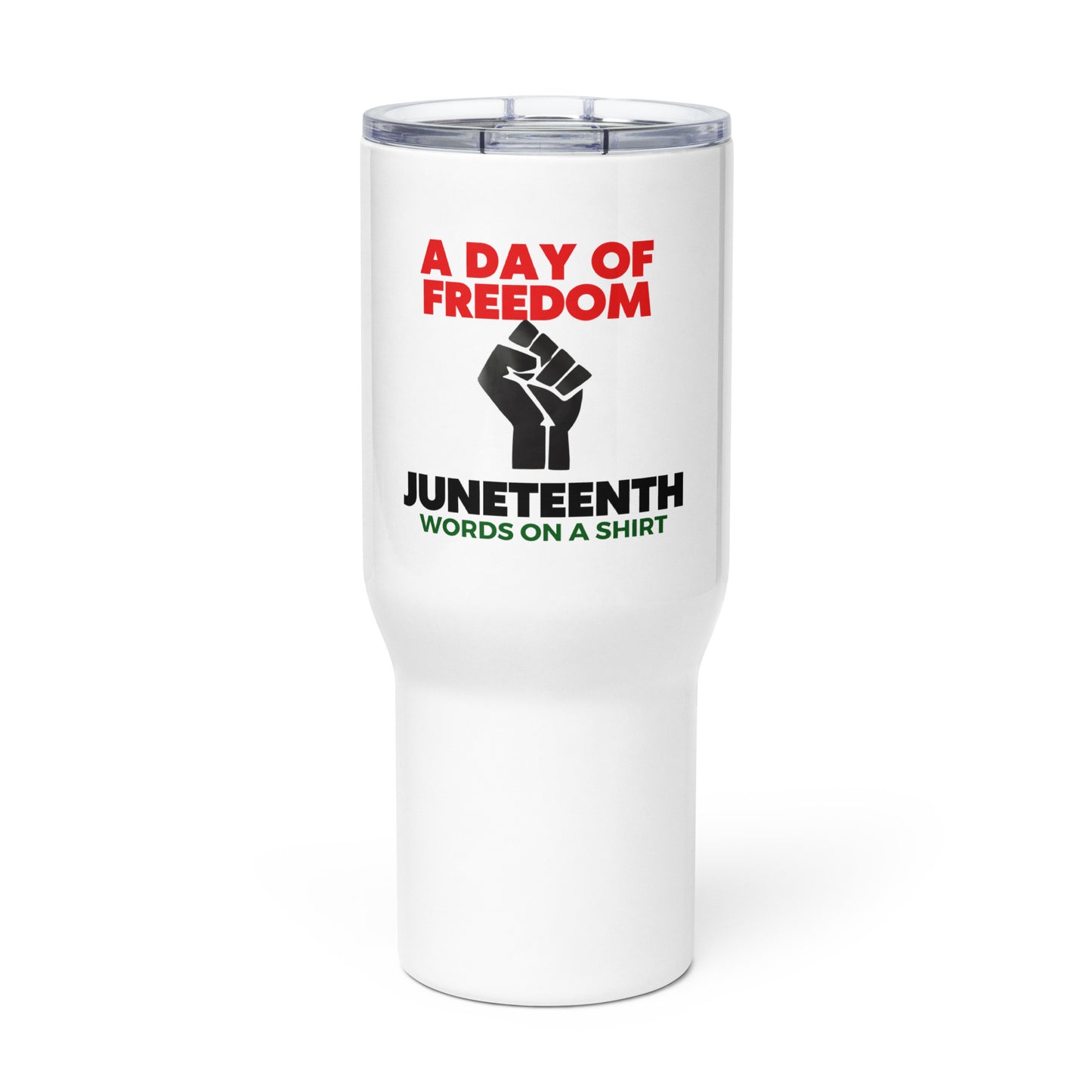 Travel Mug With Handle-Juneteenth