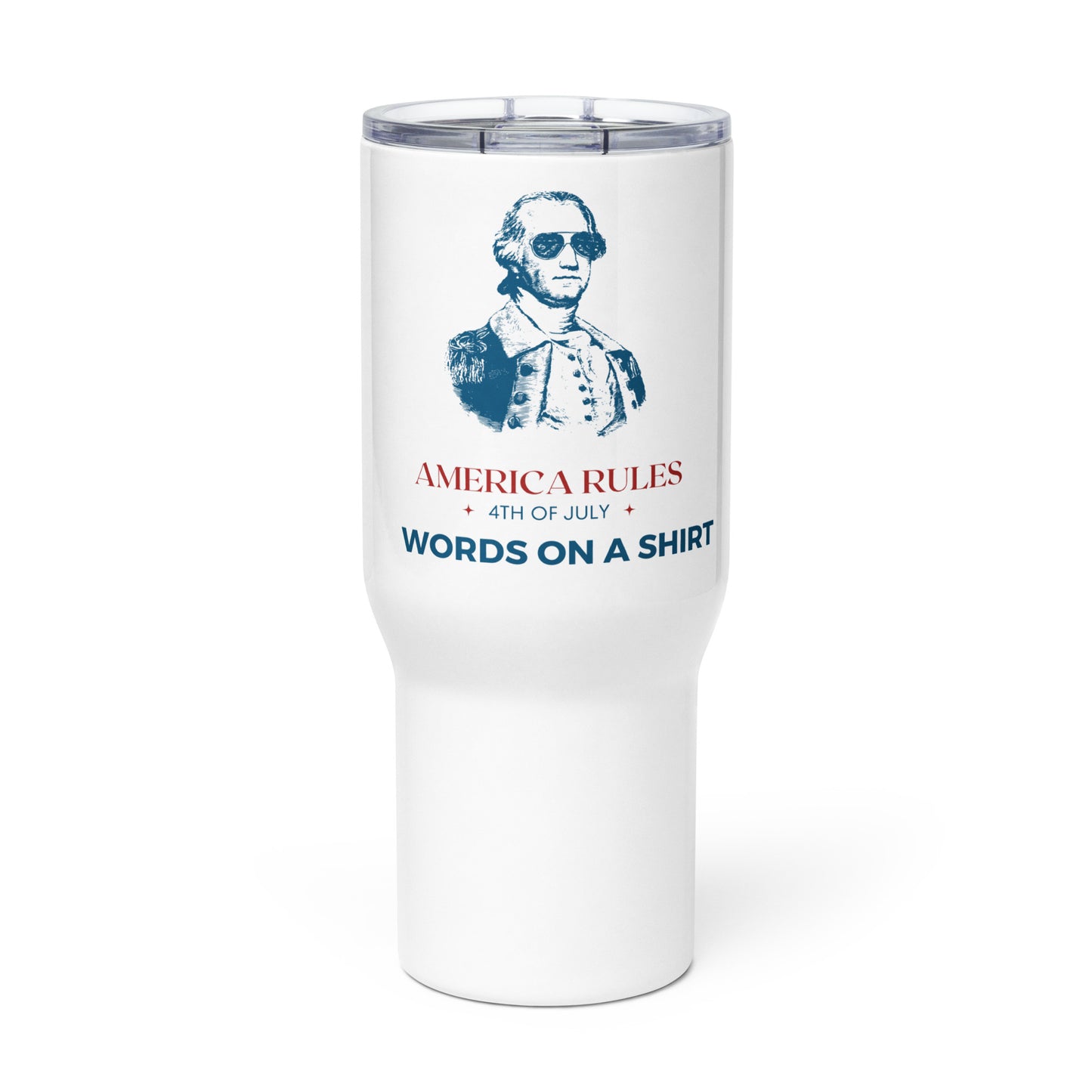 Travel Mug With Handle-America Rules