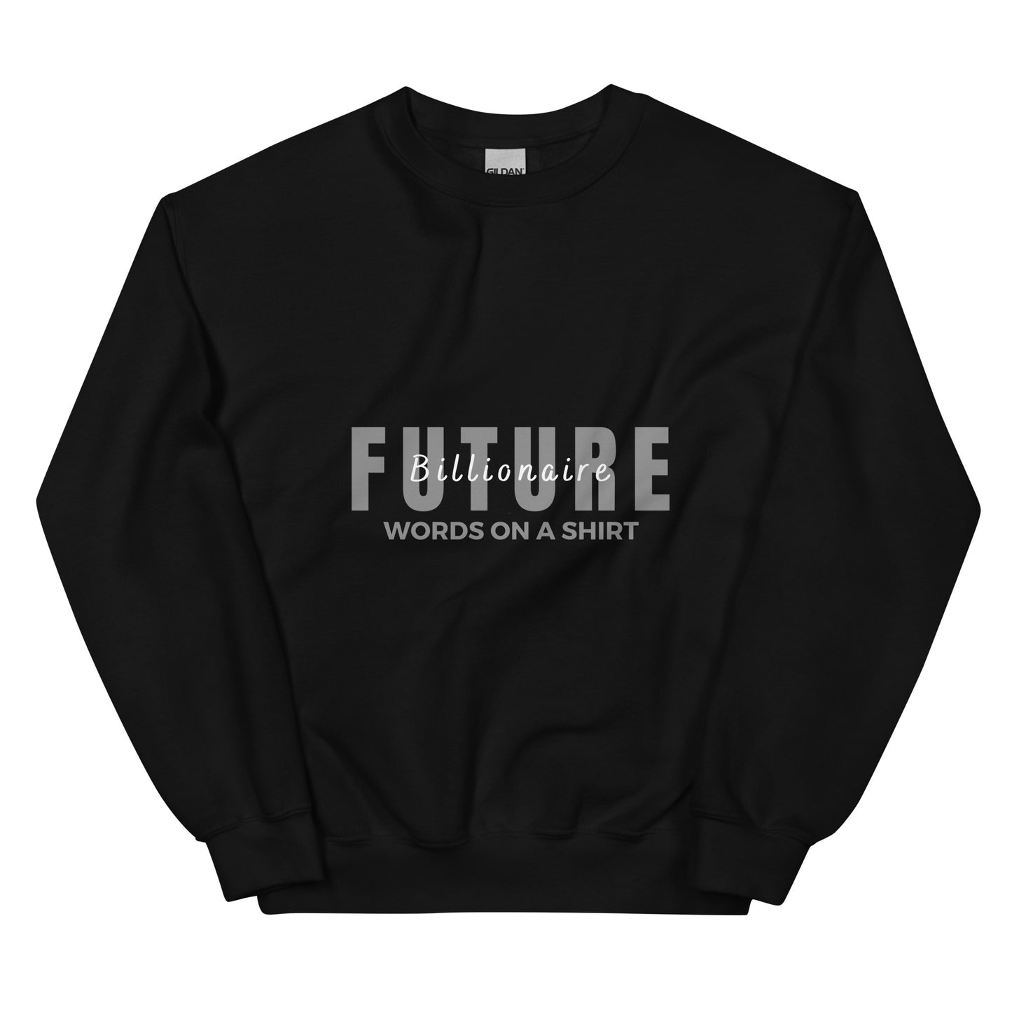 Stay snug and stylish this winter with our Future Billionaire-Unisex Sweatshirt. Crafted from air-jet spun yarn, this durable sweatshirt ensures a soft touch and less pilling. Pre-shrunk for the perfect fit, it's the perfect way to stay cozy and crush your goals!