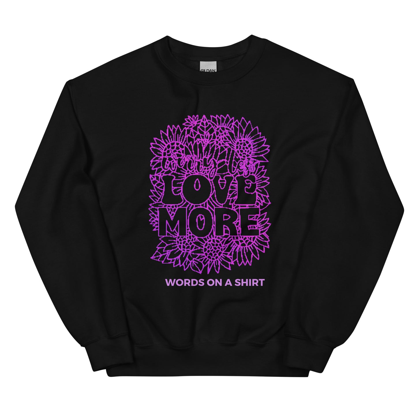Stay warm and cozy in the colder months with this durable sweatshirt. Its classic, pre-shrunk fit and air-jet spun yarn provide a soft feel and reduced pilling. Spread the message of love with Love More.