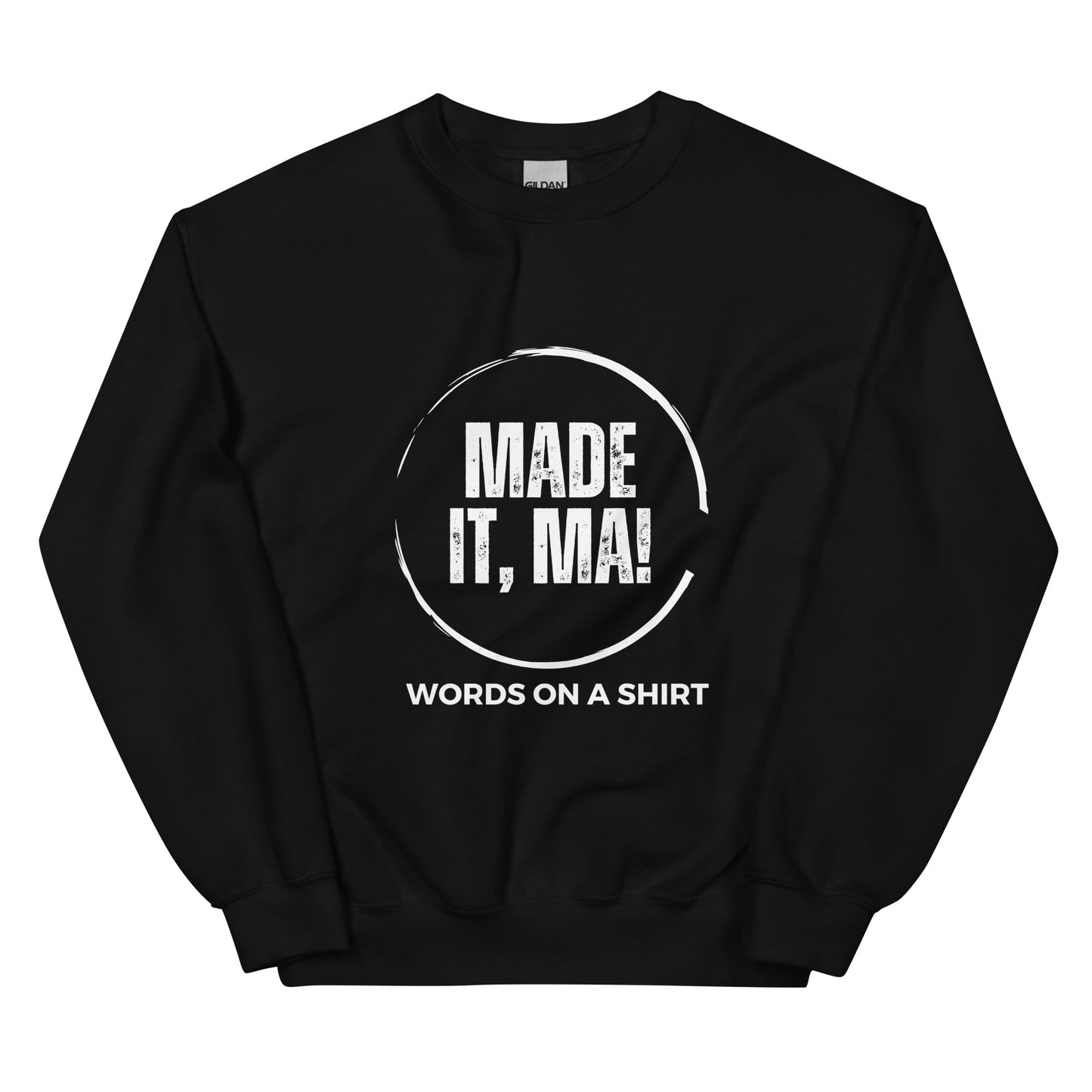 Follow your passion and stay warm in colder months with this durable and cozy sweatshirt. Designed with air-jet spun yarn for a soft touch and reduced pilling, this pre-shrunk, classic fit sweater is perfect for any day. Made It, Ma!