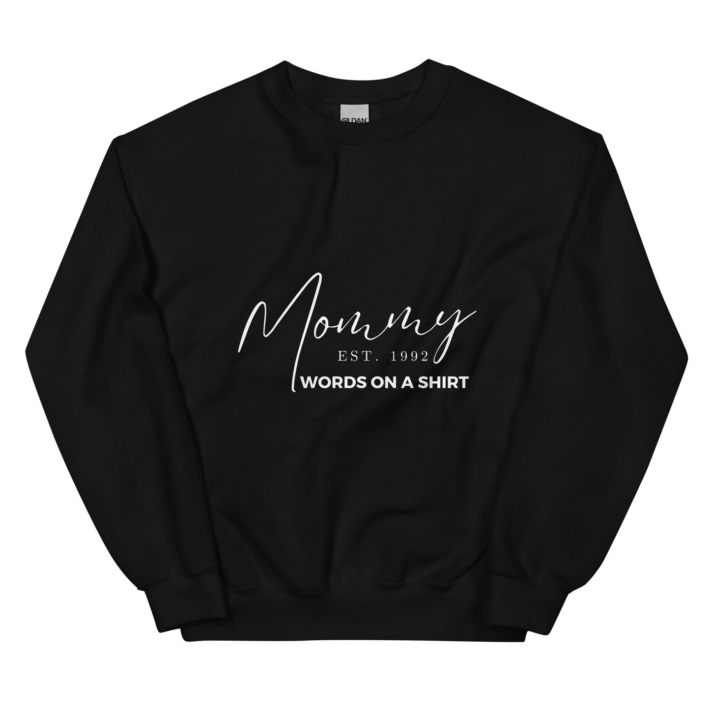 Stay cozy during the colder months with this durable and comfortable sweatshirt. Crafted from air-jet spun yarn, this pre-shrunk sweater boasts a classic fit and a touchably soft texture. Show off your establishment of motherhood proudly.