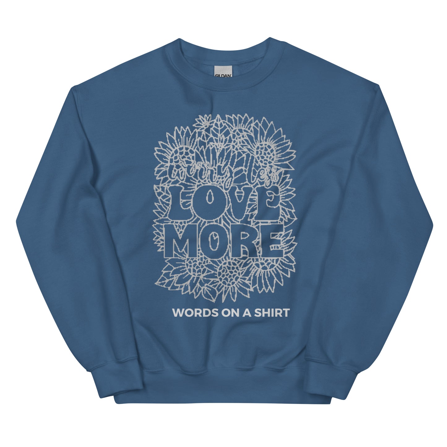 Stay warm and cozy in the colder months with this durable sweatshirt. Its classic, pre-shrunk fit and air-jet spun yarn provide a soft feel and reduced pilling. Spread the message of love with Love More.
