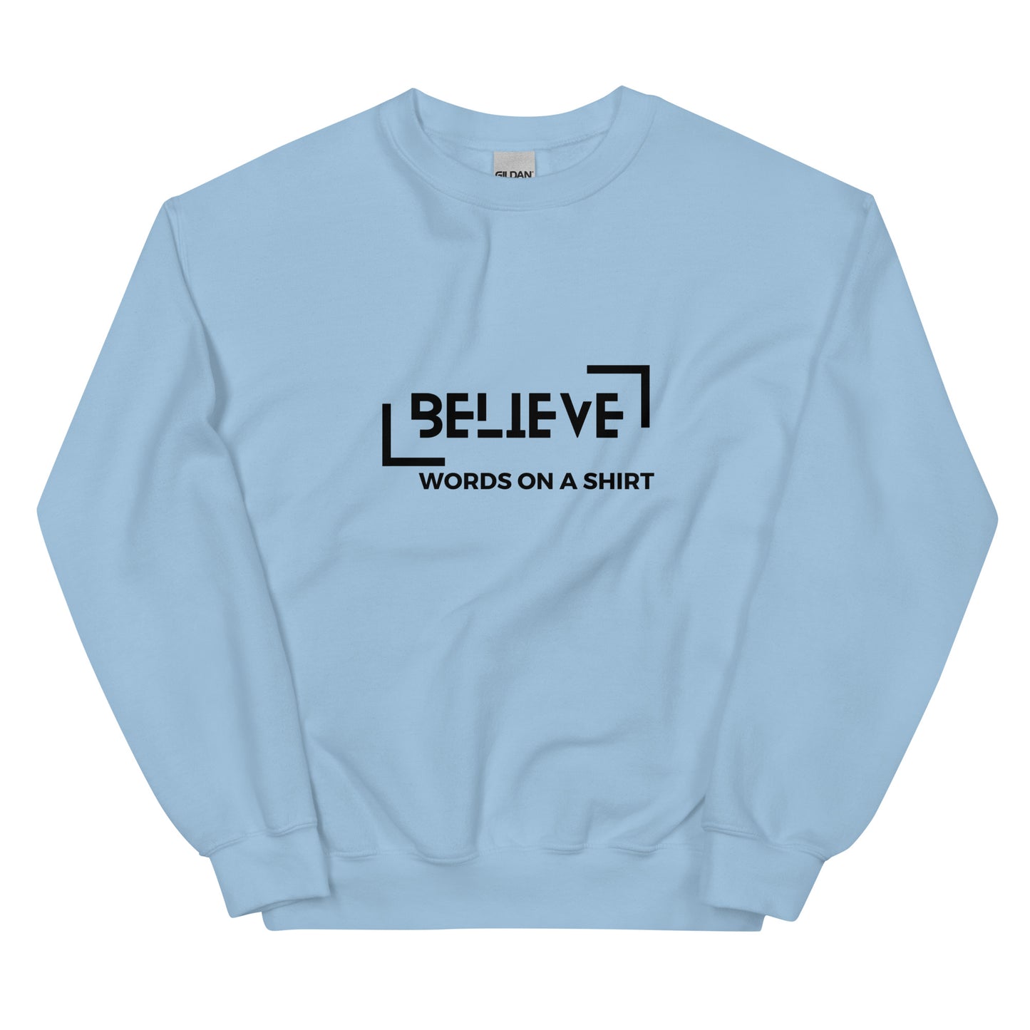 A toasty, pre-shrunk, classic-fit sweat shirt that'll keep you toasty during the coldest months. Crafted from air-jet spun yarn for a ultra-soft feel and limited pilling, this trusty sweatshirt can be found in our Believe collection.