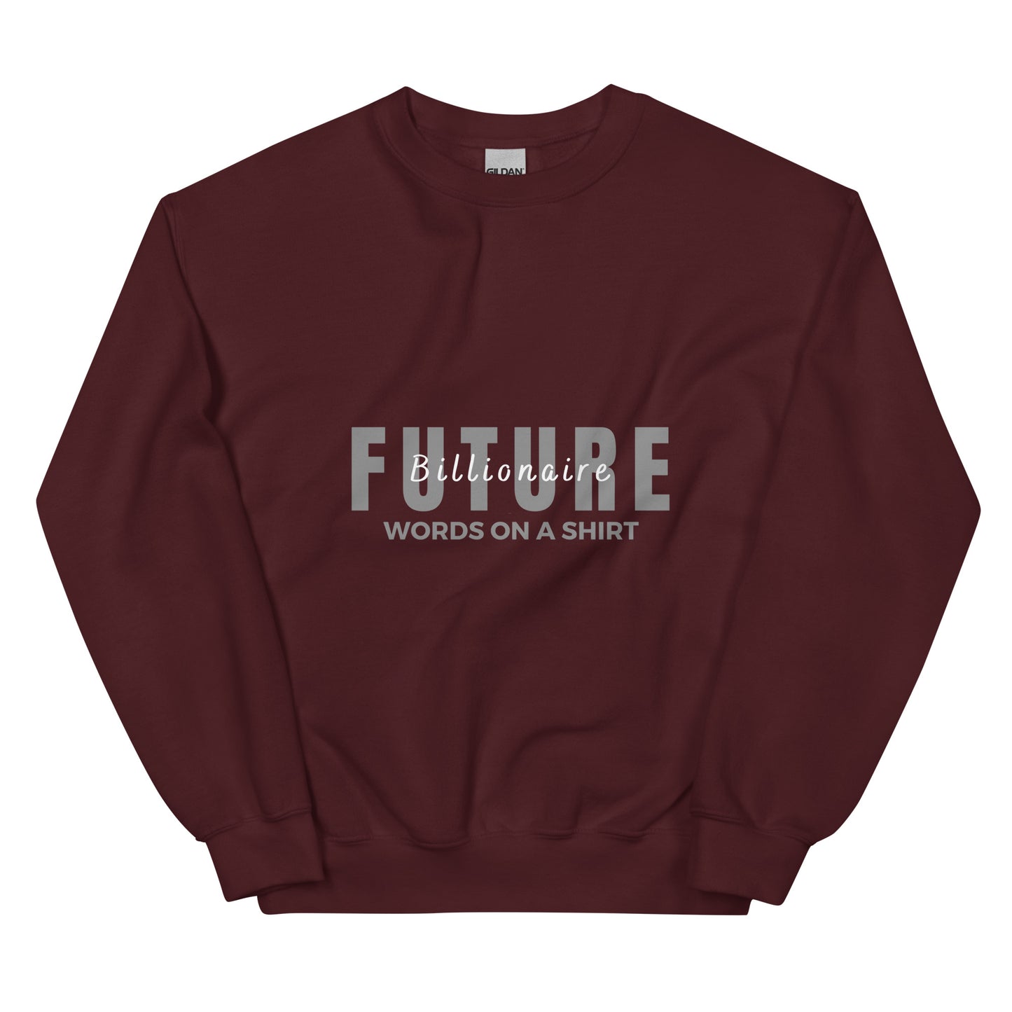 Stay snug and stylish this winter with our Future Billionaire-Unisex Sweatshirt. Crafted from air-jet spun yarn, this durable sweatshirt ensures a soft touch and less pilling. Pre-shrunk for the perfect fit, it's the perfect way to stay cozy and crush your goals!