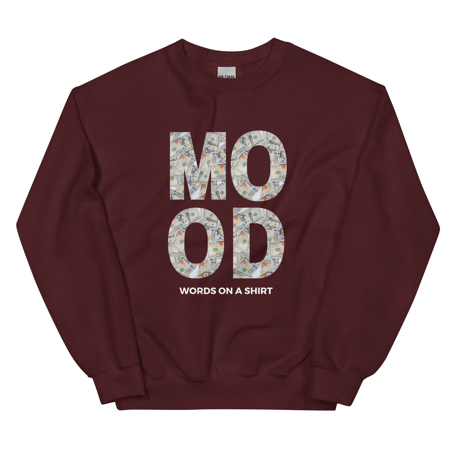 Get in the Money Mood with this cozy unisex sweatshirt! Perfect for staying warm and stylish in the colder months, it's made with pre-shrunk, air-jet spun yarn for a soft touch and reduced pilling. Fulfill all your money-making dreams in comfort and style.