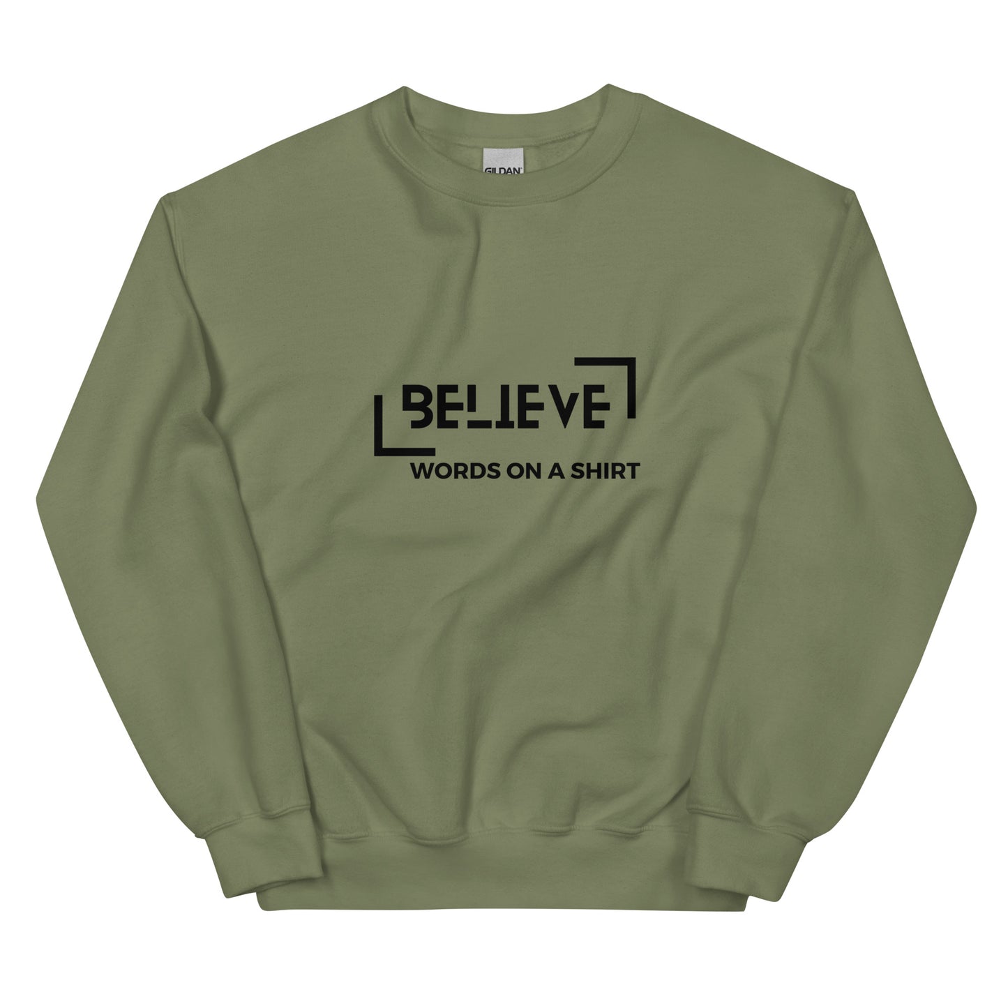 A toasty, pre-shrunk, classic-fit sweat shirt that'll keep you toasty during the coldest months. Crafted from air-jet spun yarn for a ultra-soft feel and limited pilling, this trusty sweatshirt can be found in our Believe collection.