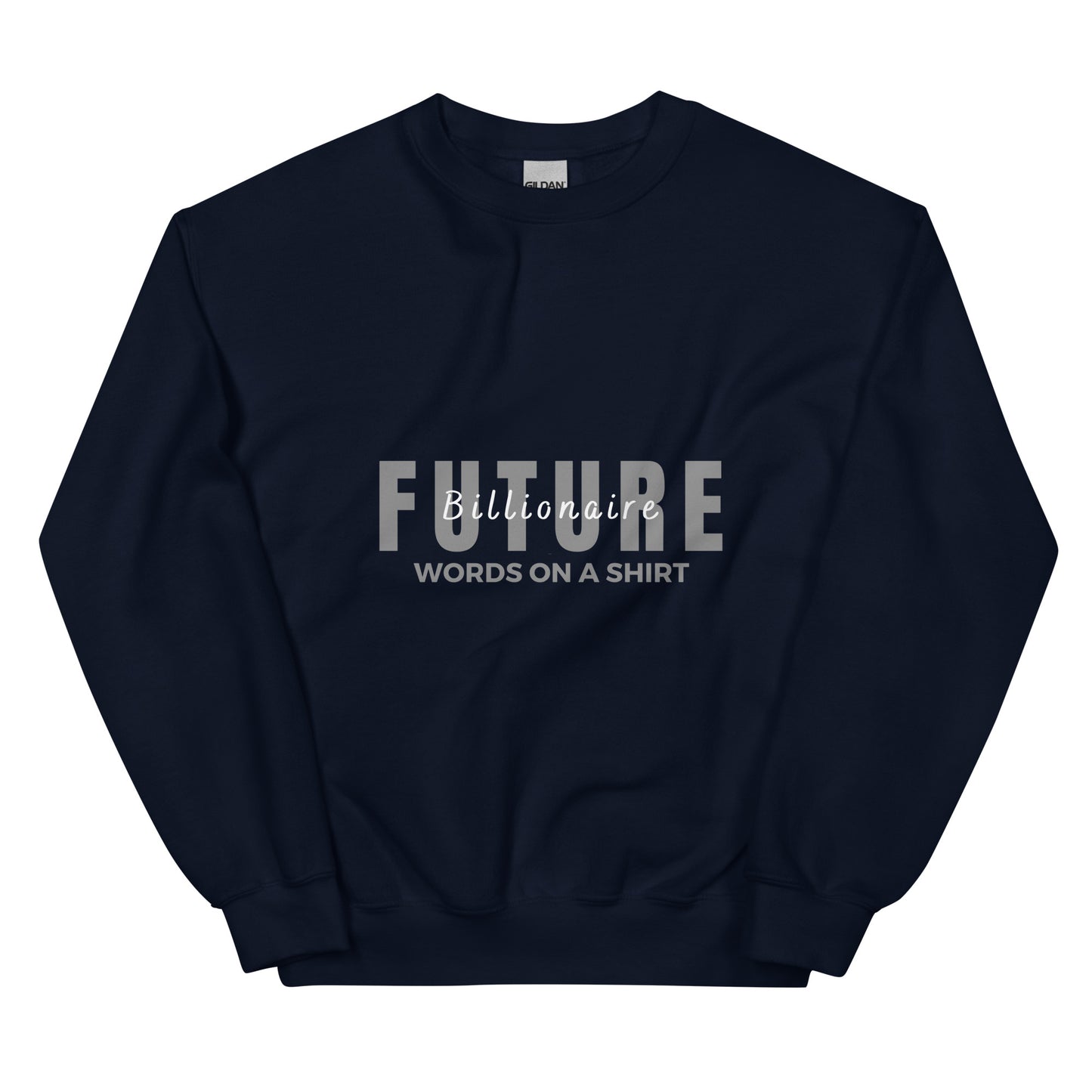 Stay snug and stylish this winter with our Future Billionaire-Unisex Sweatshirt. Crafted from air-jet spun yarn, this durable sweatshirt ensures a soft touch and less pilling. Pre-shrunk for the perfect fit, it's the perfect way to stay cozy and crush your goals!