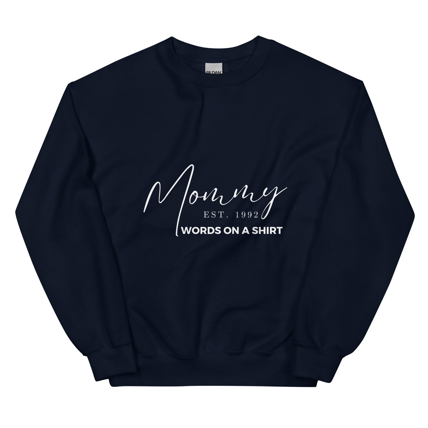 Stay cozy during the colder months with this durable and comfortable sweatshirt. Crafted from air-jet spun yarn, this pre-shrunk sweater boasts a classic fit and a touchably soft texture. Show off your establishment of motherhood proudly.