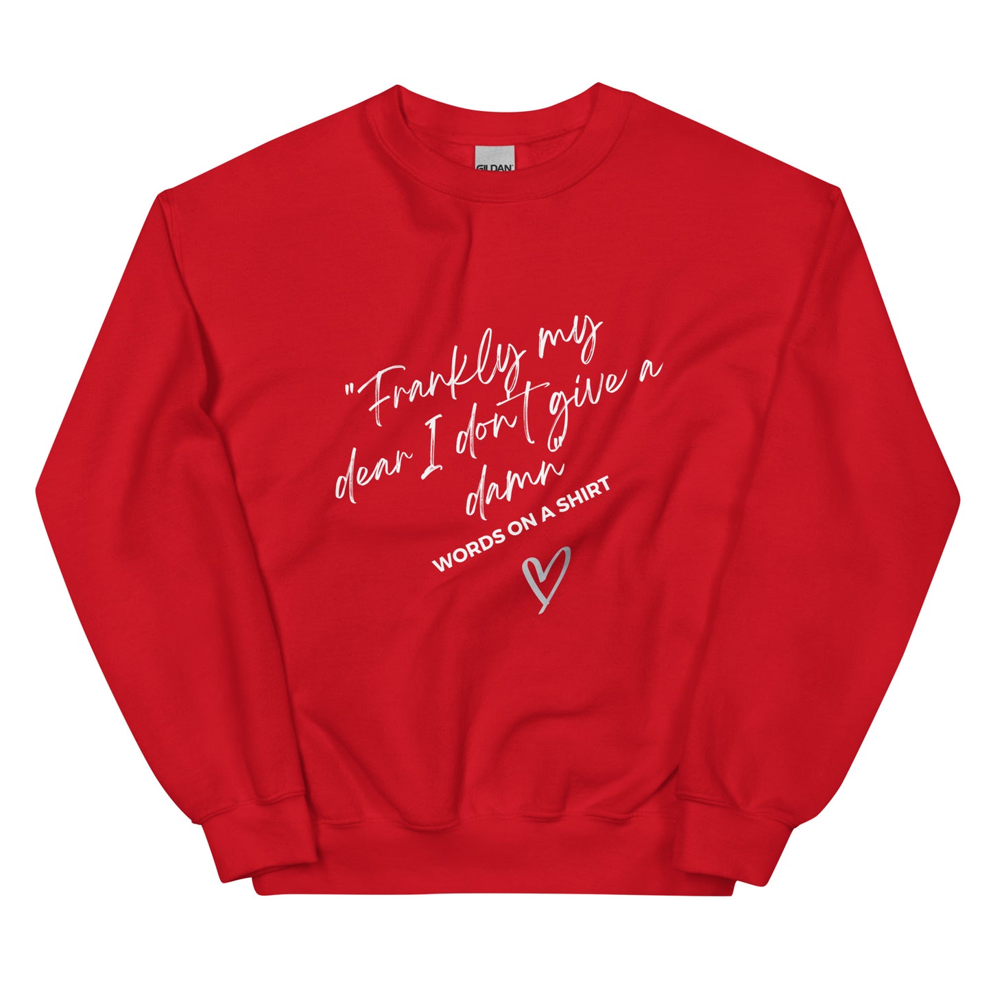 An elegant and robust sweatshirt that is guaranteed to keep you warm in the colder months. Crafted from pre-shrunk, air-jet spun yarn for a soft texture and lessened fuzz, this classic-fit sweatshirt showcases the iconic Gone With The Wind quote - "Frankly My Dear, I Don't Give A Damn!"