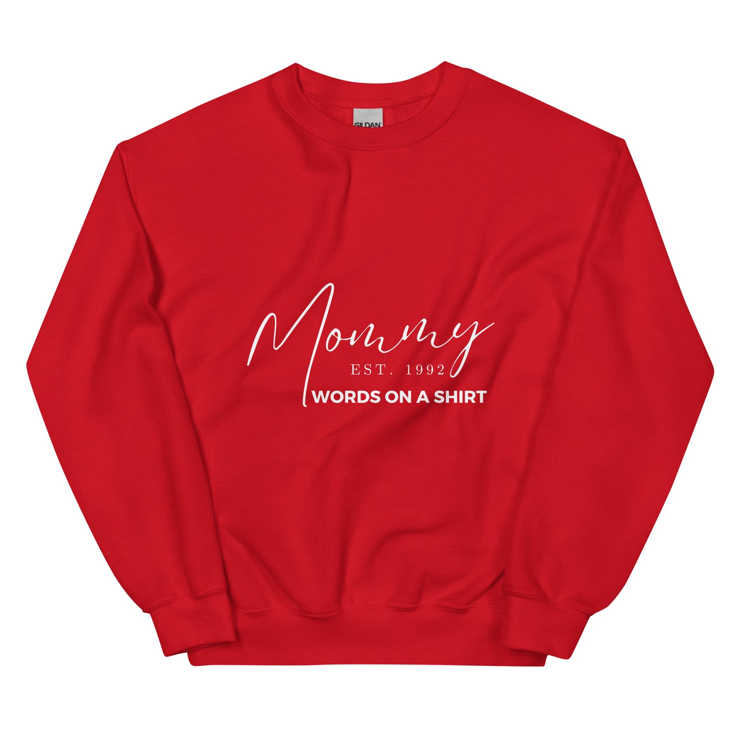 Stay cozy during the colder months with this durable and comfortable sweatshirt. Crafted from air-jet spun yarn, this pre-shrunk sweater boasts a classic fit and a touchably soft texture. Show off your establishment of motherhood proudly.