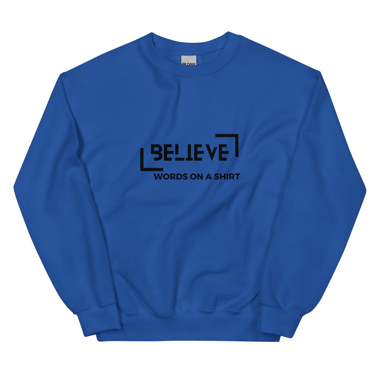 A toasty, pre-shrunk, classic-fit sweat shirt that'll keep you toasty during the coldest months. Crafted from air-jet spun yarn for a ultra-soft feel and limited pilling, this trusty sweatshirt can be found in our Believe collection.