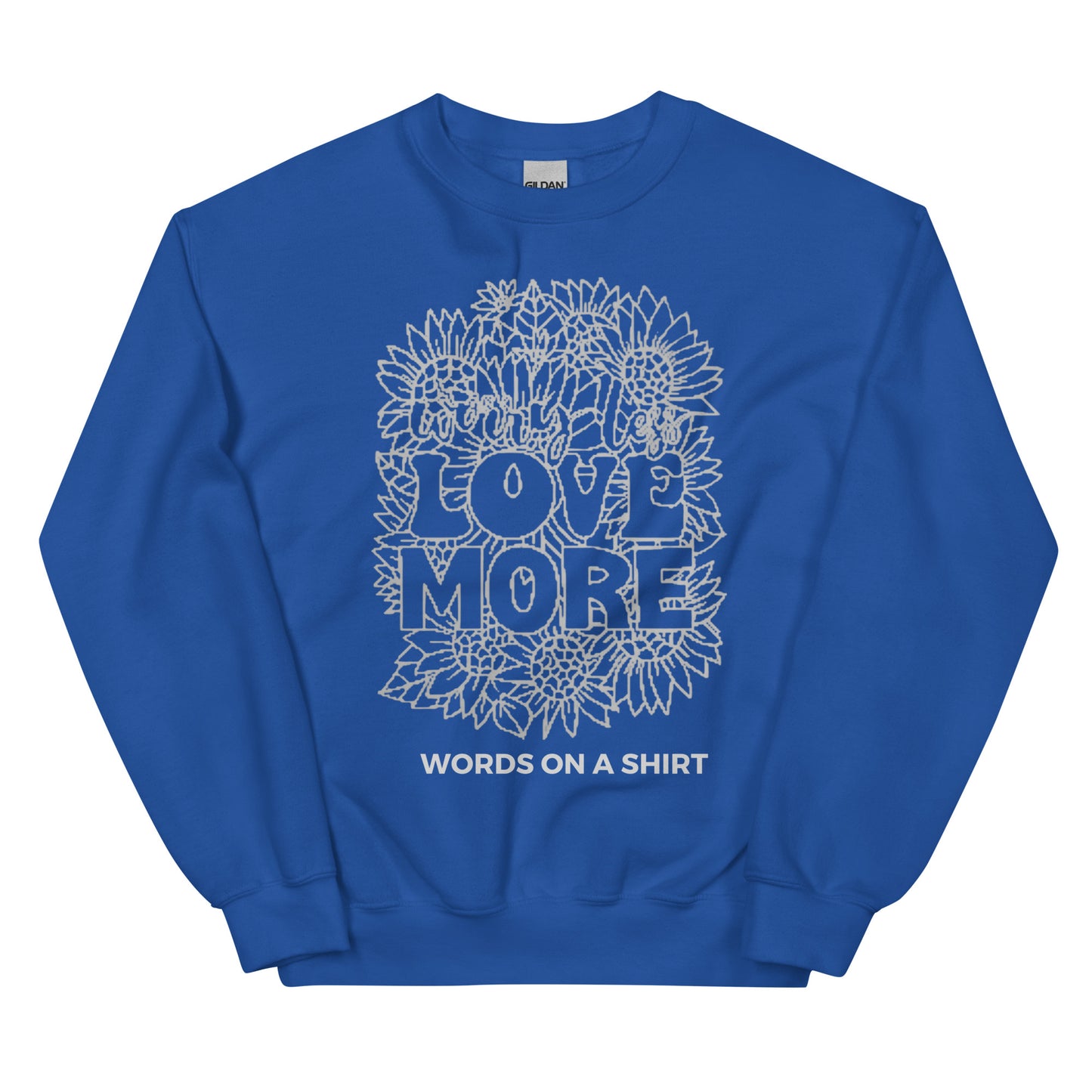 Stay warm and cozy in the colder months with this durable sweatshirt. Its classic, pre-shrunk fit and air-jet spun yarn provide a soft feel and reduced pilling. Spread the message of love with Love More.