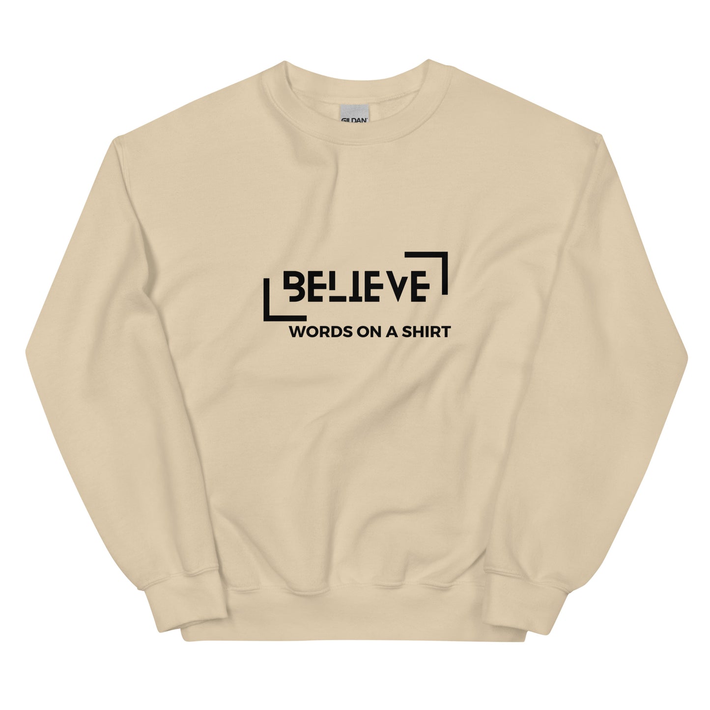 A toasty, pre-shrunk, classic-fit sweat shirt that'll keep you toasty during the coldest months. Crafted from air-jet spun yarn for a ultra-soft feel and limited pilling, this trusty sweatshirt can be found in our Believe collection.