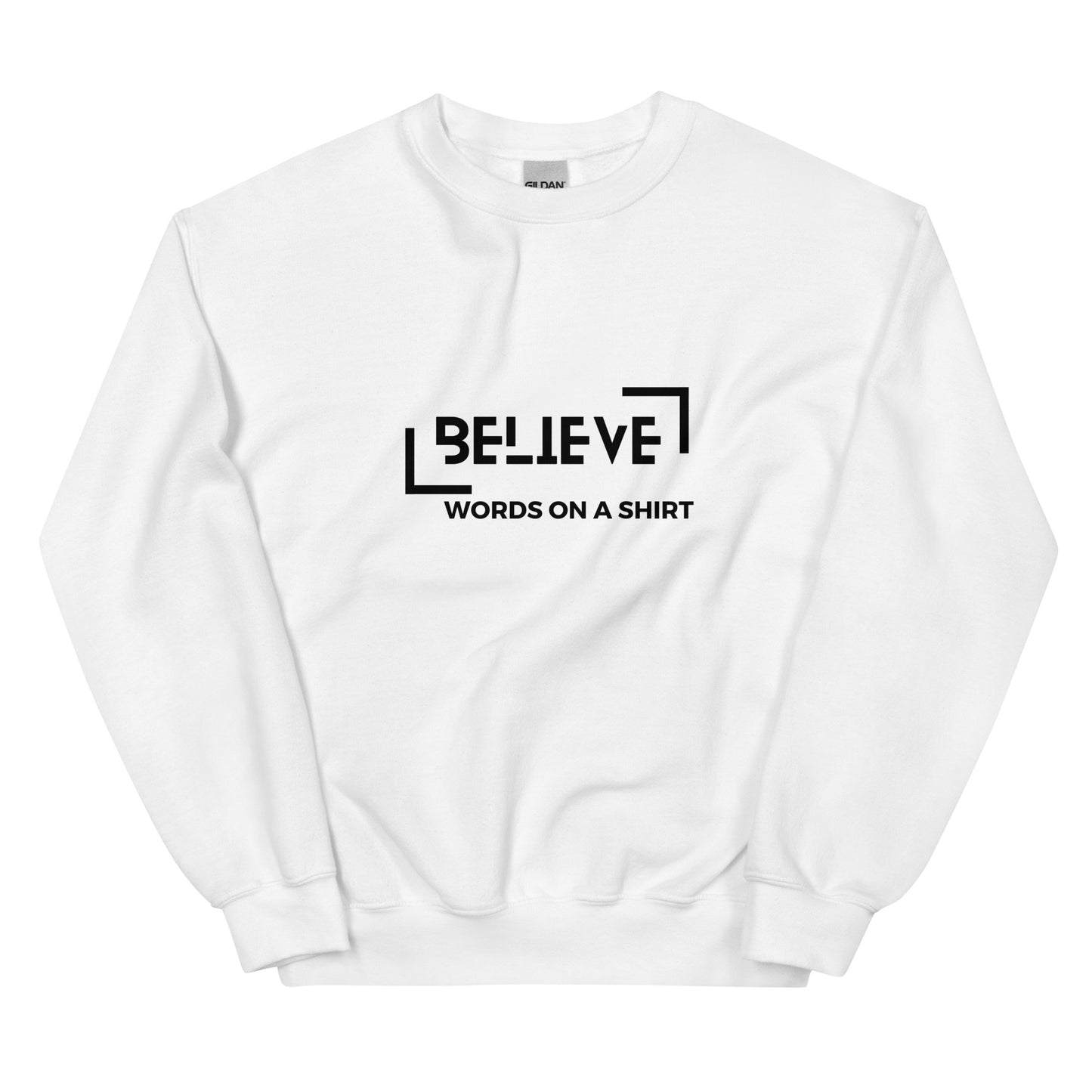 A toasty, pre-shrunk, classic-fit sweat shirt that'll keep you toasty during the coldest months. Crafted from air-jet spun yarn for a ultra-soft feel and limited pilling, this trusty sweatshirt can be found in our Believe collection.