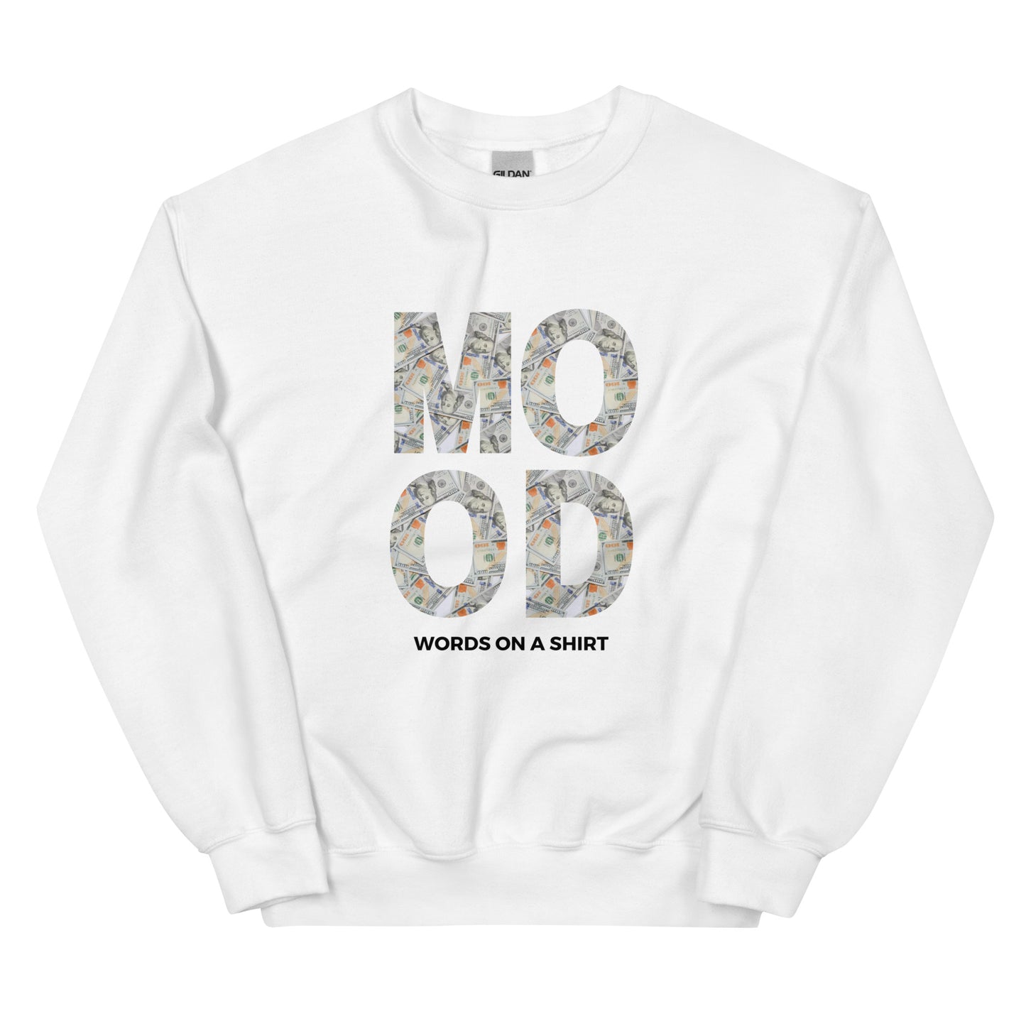 Get in the Money Mood with this cozy unisex sweatshirt! Perfect for staying warm and stylish in the colder months, it's made with pre-shrunk, air-jet spun yarn for a soft touch and reduced pilling. Fulfill all your money-making dreams in comfort and style.