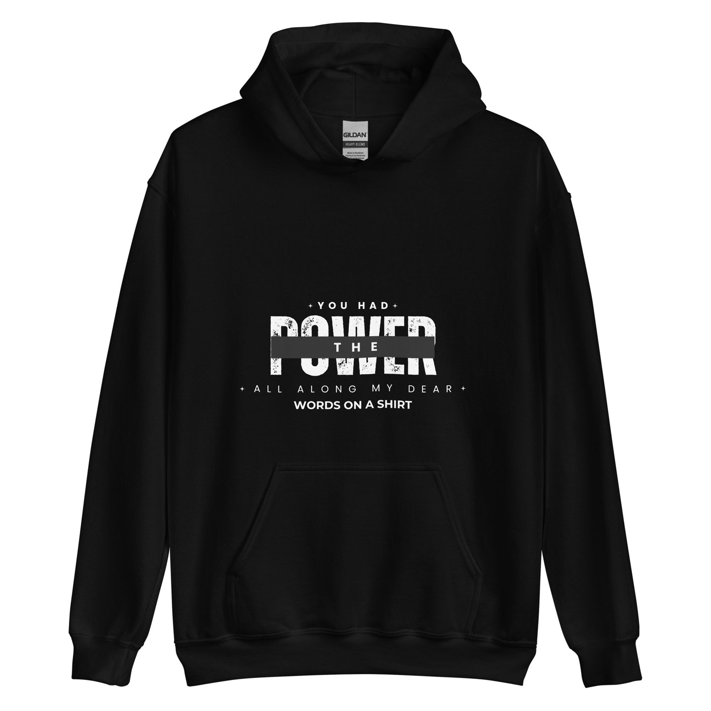 Get ready to cozy up in the ultimate hoodie! This one's soft, sleek, and effortlessly cool for those chilly nights. Remember Glenda the good witch from the North's wise words: "You had the power all along my dear."