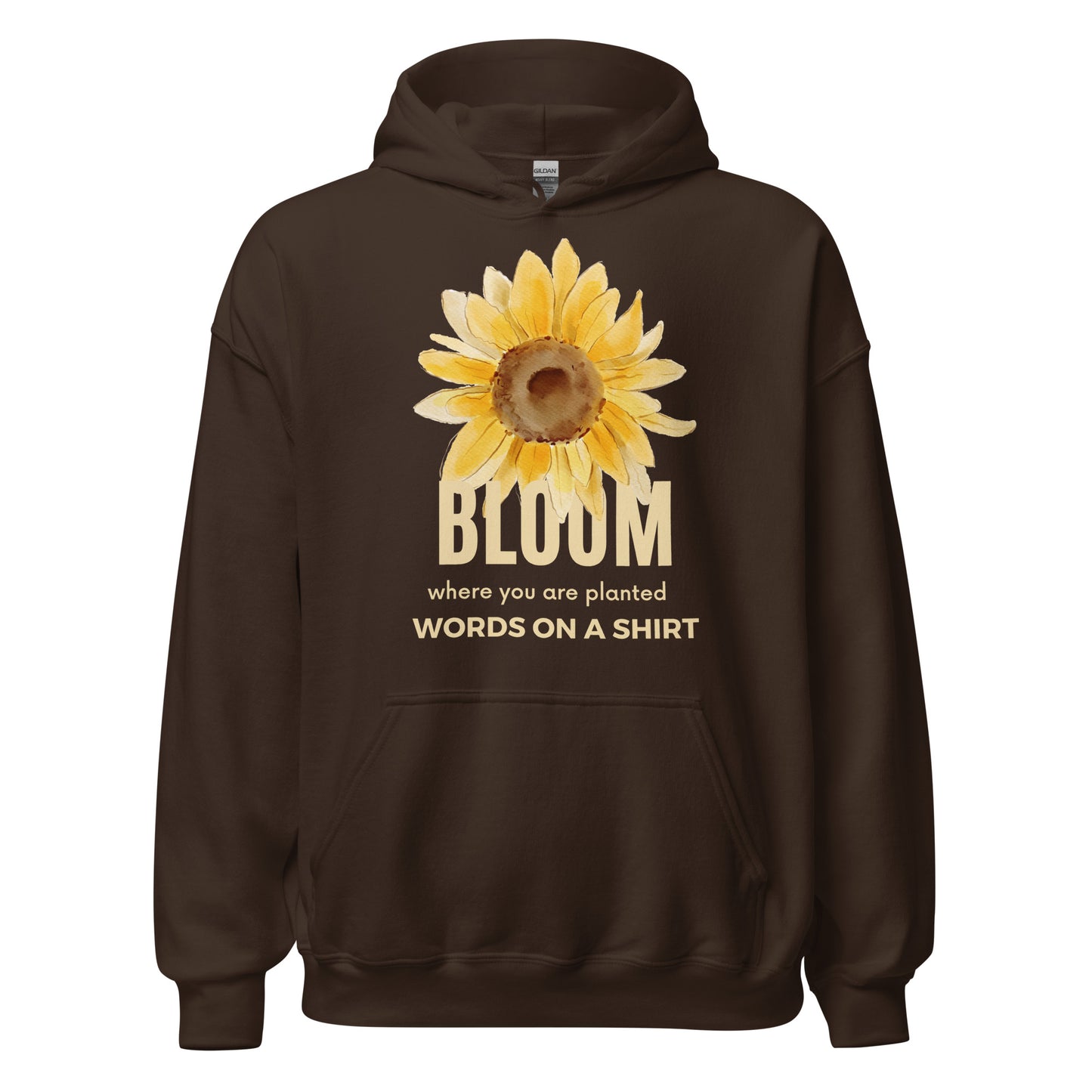 Snuggle into this cozy unisex hoodie - its soft fabric, smooth finish, and stylish finish make it the perfect choice for those cooler nights. Let Bloom Where You Are Planted remind you to embrace life right where you are!