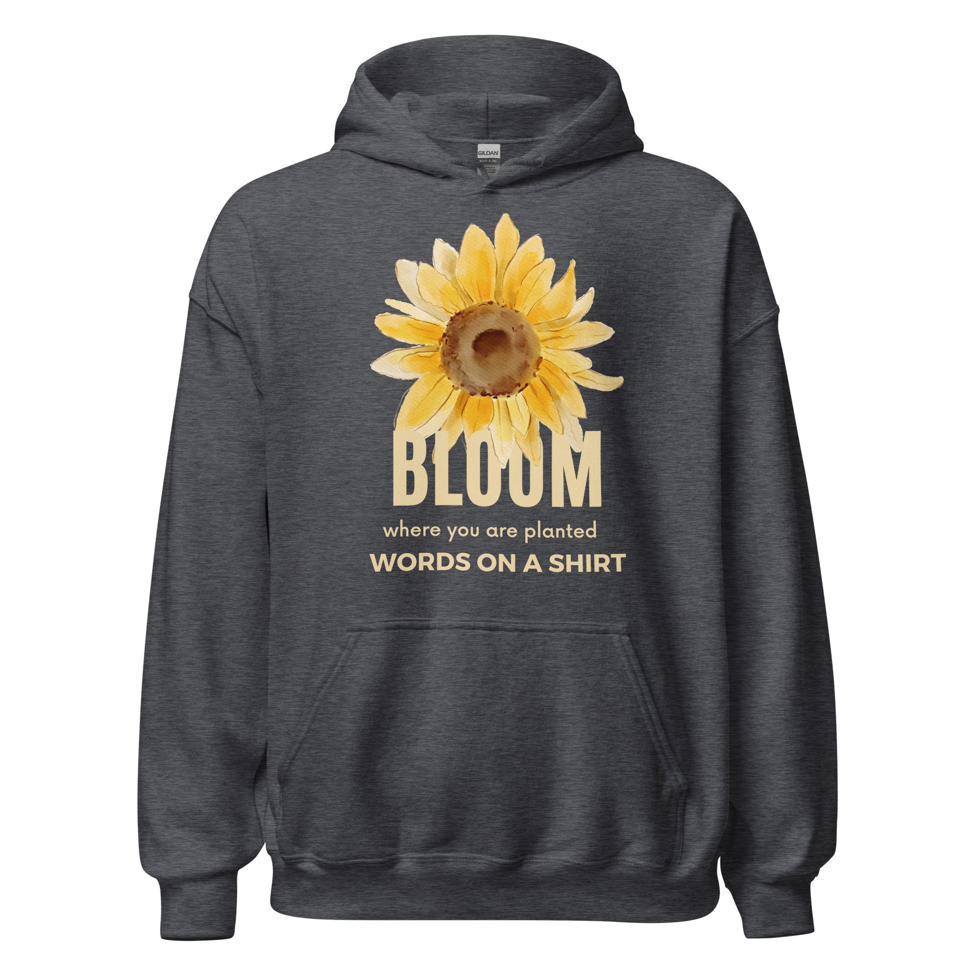 Snuggle into this cozy unisex hoodie - its soft fabric, smooth finish, and stylish finish make it the perfect choice for those cooler nights. Let Bloom Where You Are Planted remind you to embrace life right where you are!