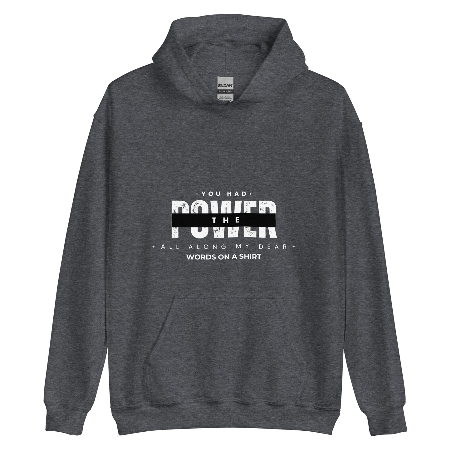 Get ready to cozy up in the ultimate hoodie! This one's soft, sleek, and effortlessly cool for those chilly nights. Remember Glenda the good witch from the North's wise words: "You had the power all along my dear."
