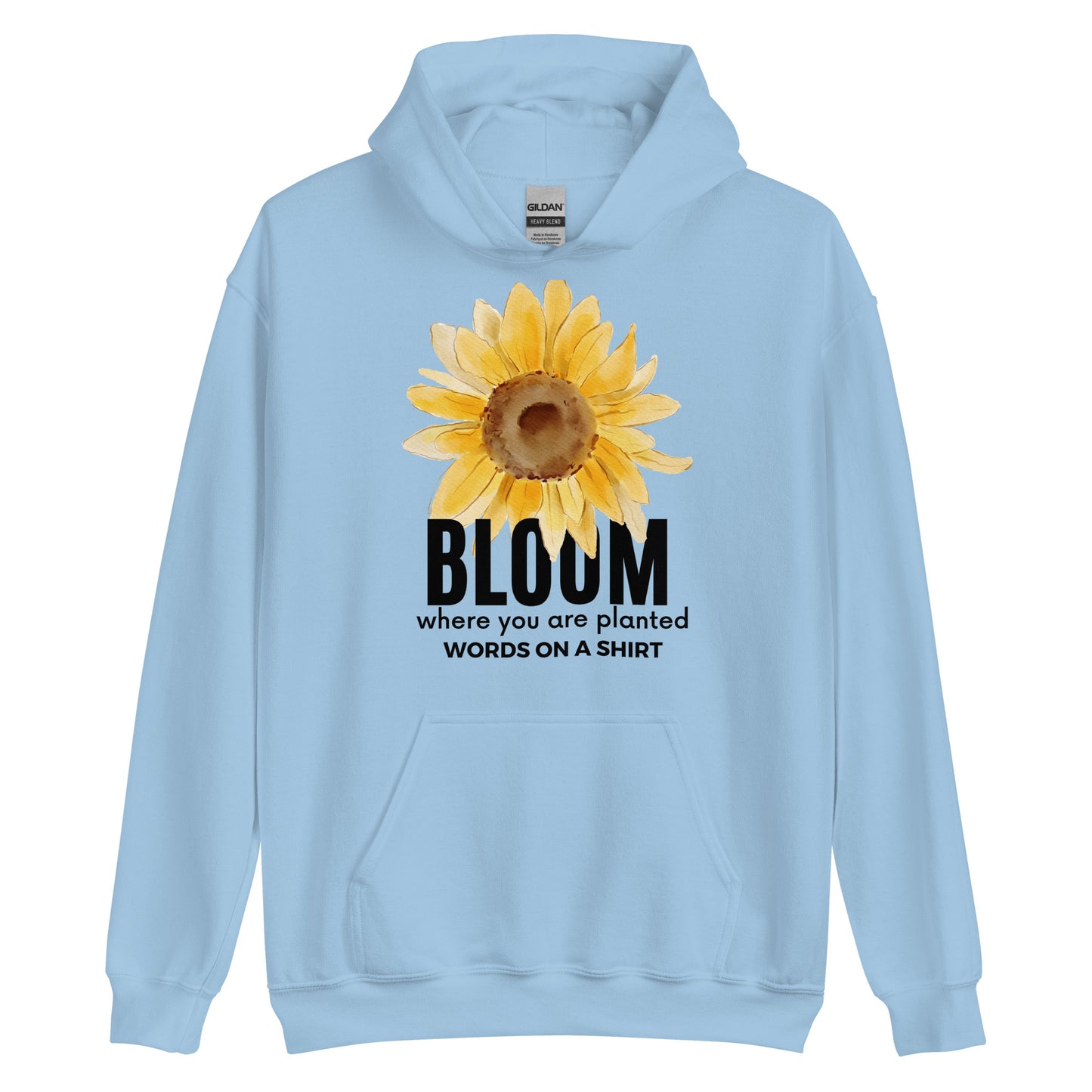 Snuggle into this cozy unisex hoodie - its soft fabric, smooth finish, and stylish finish make it the perfect choice for those cooler nights. Let Bloom Where You Are Planted remind you to embrace life right where you are!