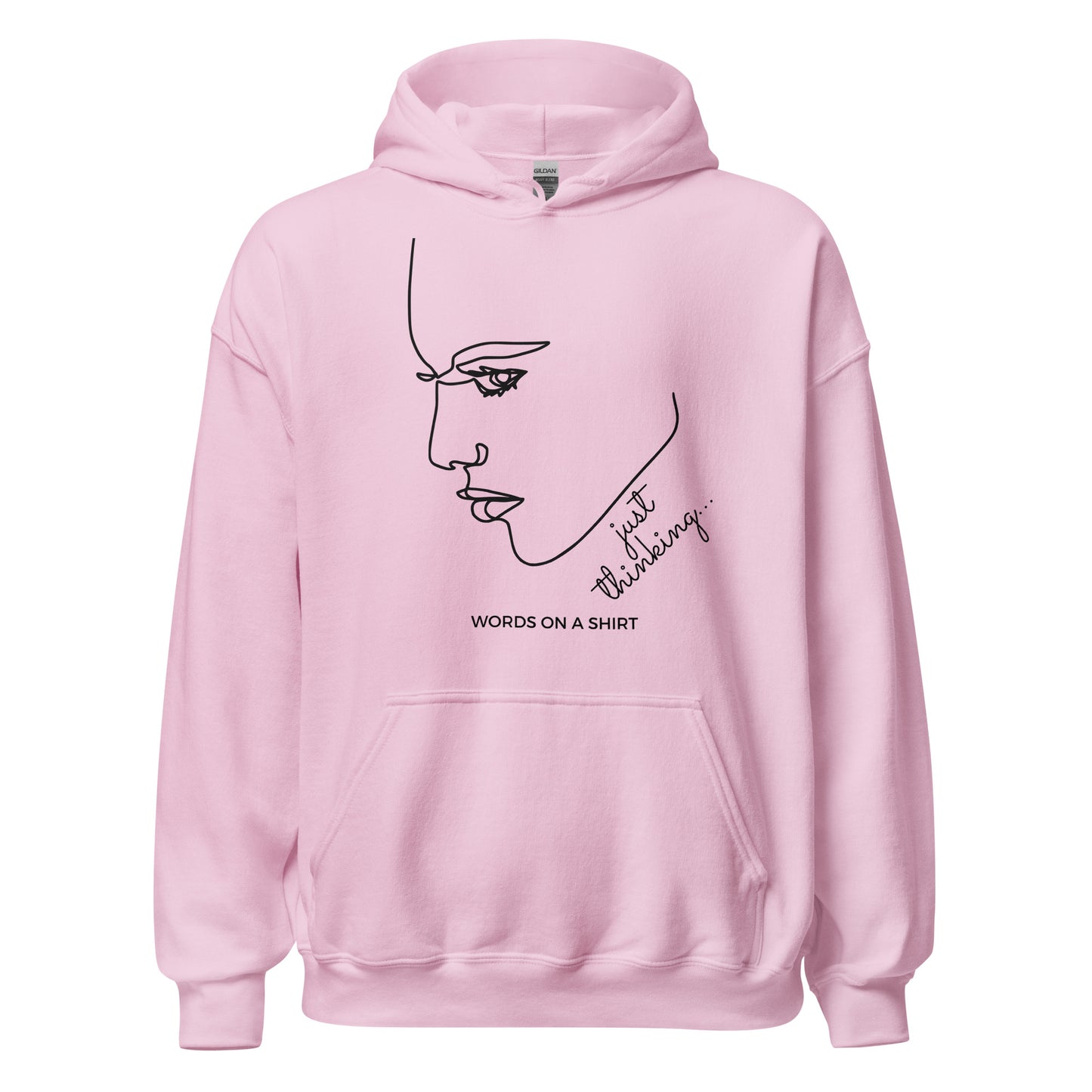For cooler evenings, choose a soft, smooth, and stylish hoodie that will become your cozy go-to. Just Thinking, the perfect choice for everyone seeking ultimate comfort and style.