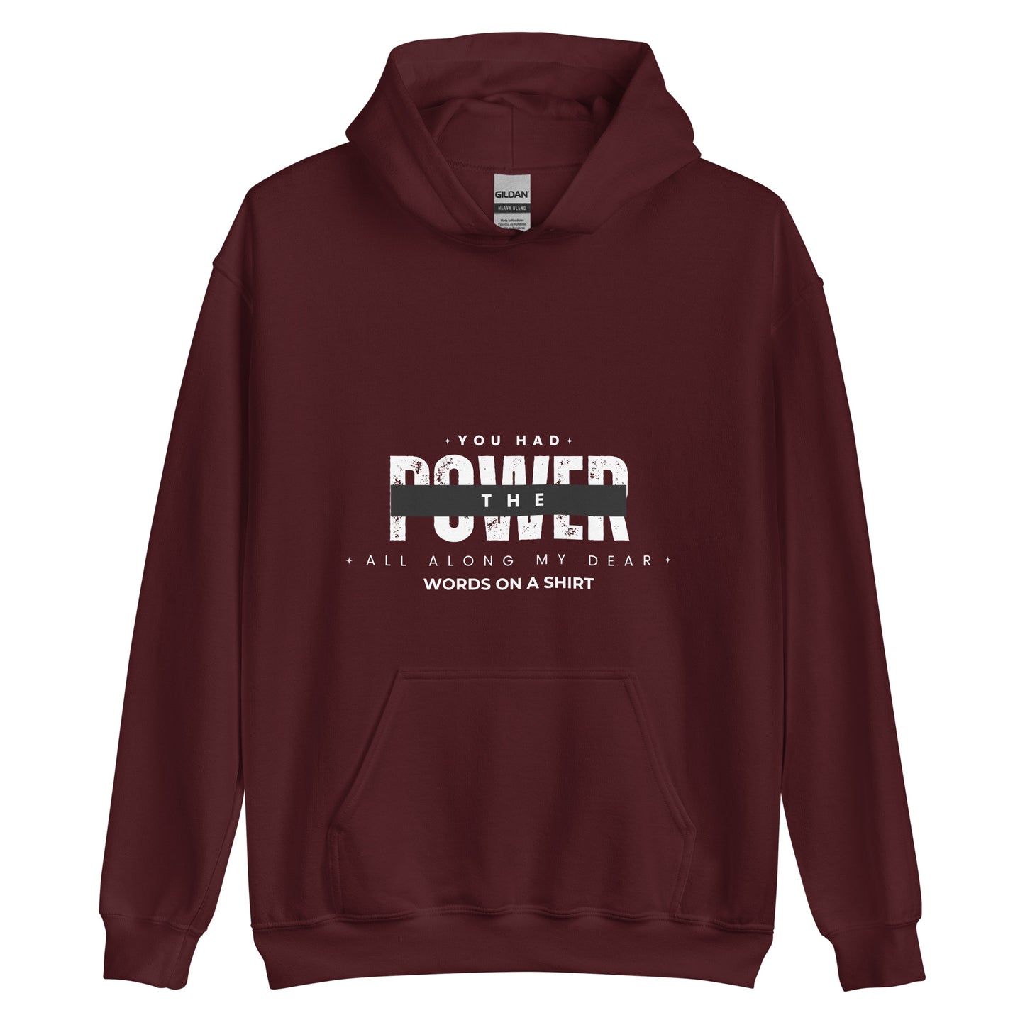 Get ready to cozy up in the ultimate hoodie! This one's soft, sleek, and effortlessly cool for those chilly nights. Remember Glenda the good witch from the North's wise words: "You had the power all along my dear."