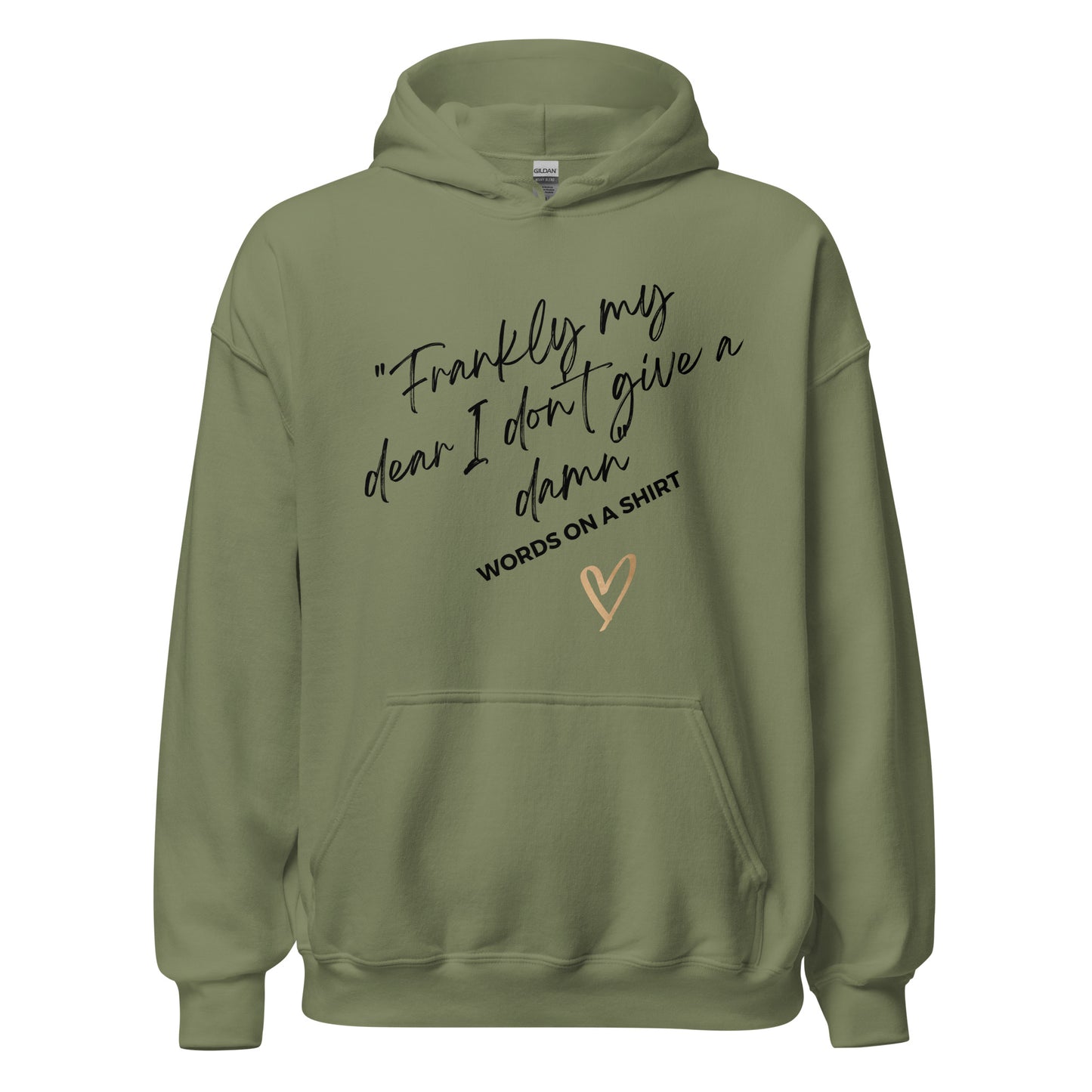 Face the chill with this chic, cozy hoodie! Its ultra-soft feel will keep you comfortable all night. Dare to be daring with this statement piece, reminding you of the classic line from "Gone With the Wind":“Frankly My Dear, I Don't Give a Damn”!