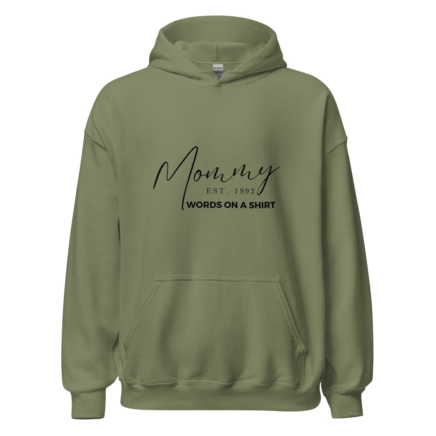 This cozy unisex hoodie is perfect for cool evenings. The soft and smooth fabric will keep you warm and comfortable, while the stylish design adds a touch of flair. Show off the year you became a mom by providing us with your year established in the comments at checkout.