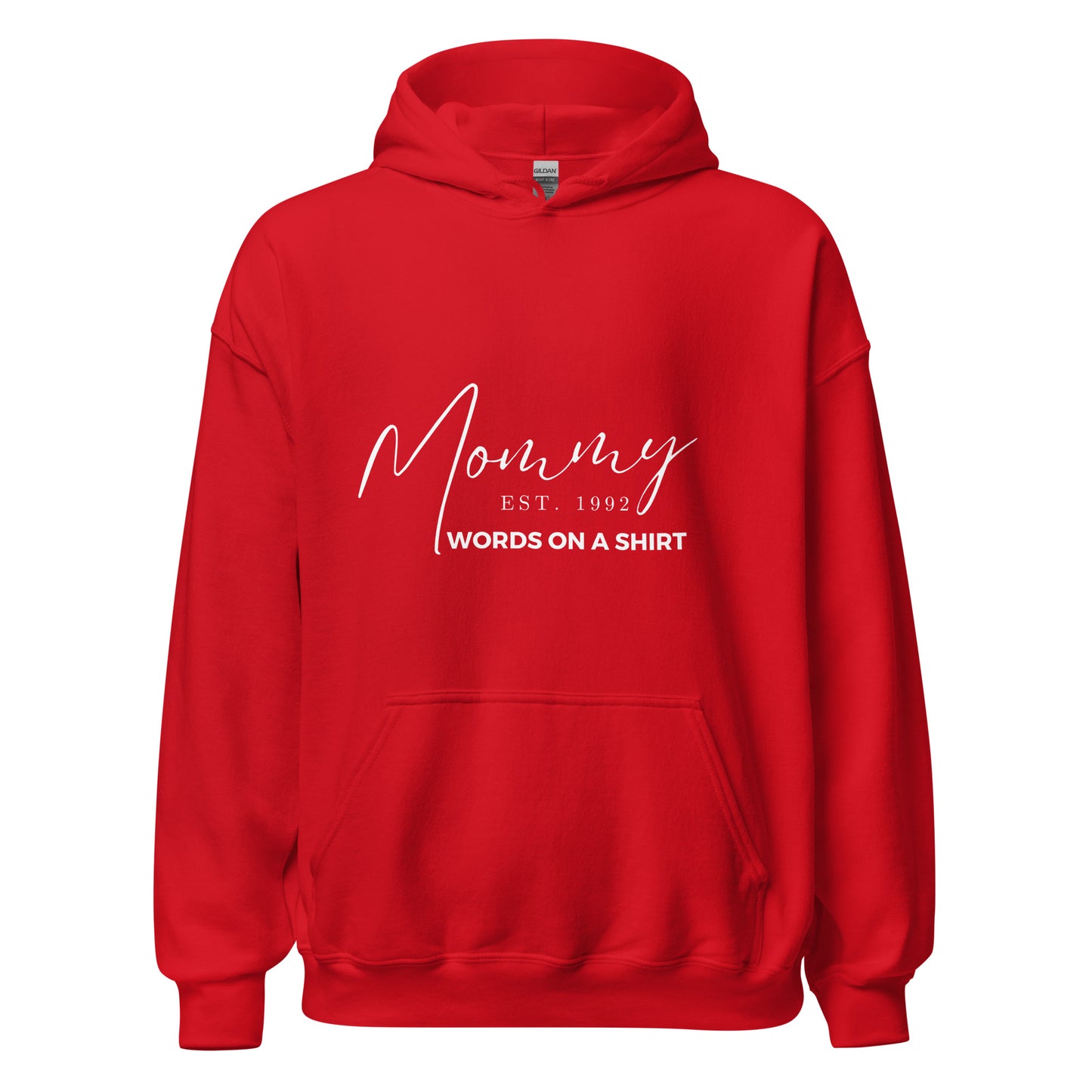 This cozy unisex hoodie is perfect for cool evenings. The soft and smooth fabric will keep you warm and comfortable, while the stylish design adds a touch of flair. Show off the year you became a mom by providing us with your year established in the comments at checkout.