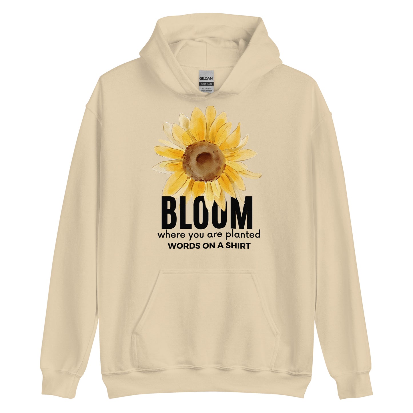 Snuggle into this cozy unisex hoodie - its soft fabric, smooth finish, and stylish finish make it the perfect choice for those cooler nights. Let Bloom Where You Are Planted remind you to embrace life right where you are!