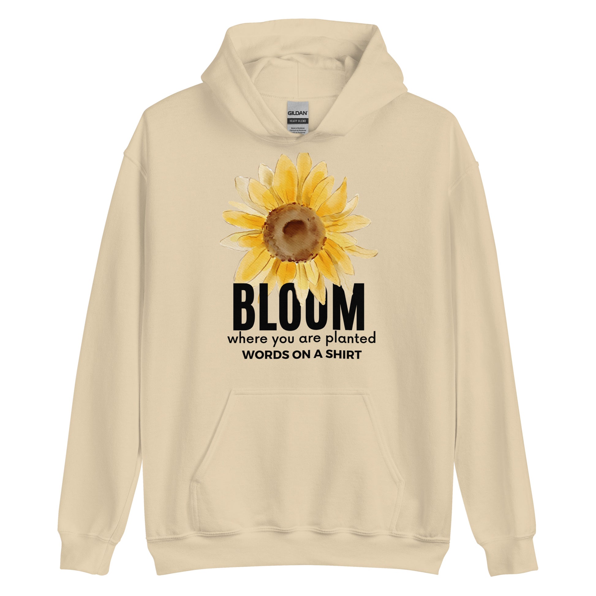 Snuggle into this cozy unisex hoodie - its soft fabric, smooth finish, and stylish finish make it the perfect choice for those cooler nights. Let Bloom Where You Are Planted remind you to embrace life right where you are!