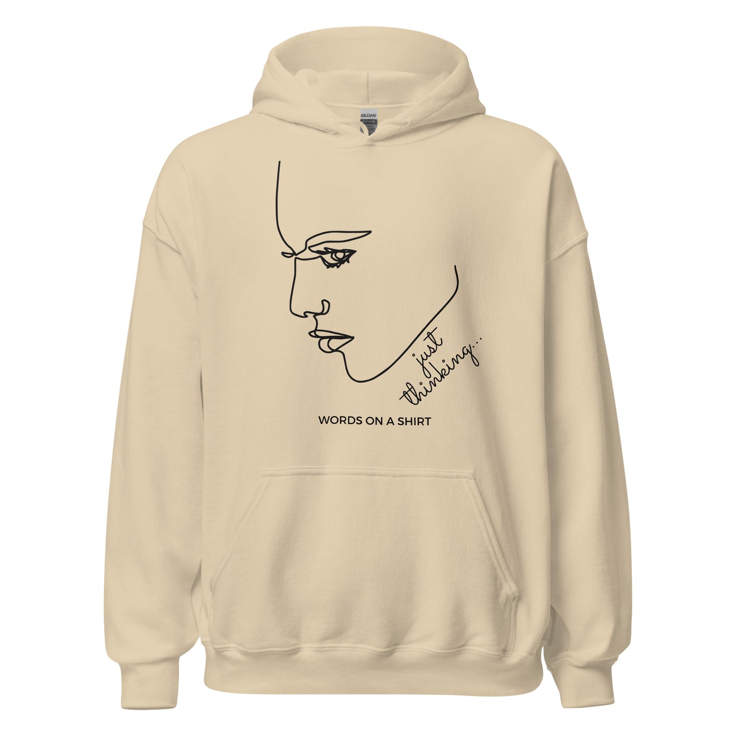 For cooler evenings, choose a soft, smooth, and stylish hoodie that will become your cozy go-to. Just Thinking, the perfect choice for everyone seeking ultimate comfort and style.