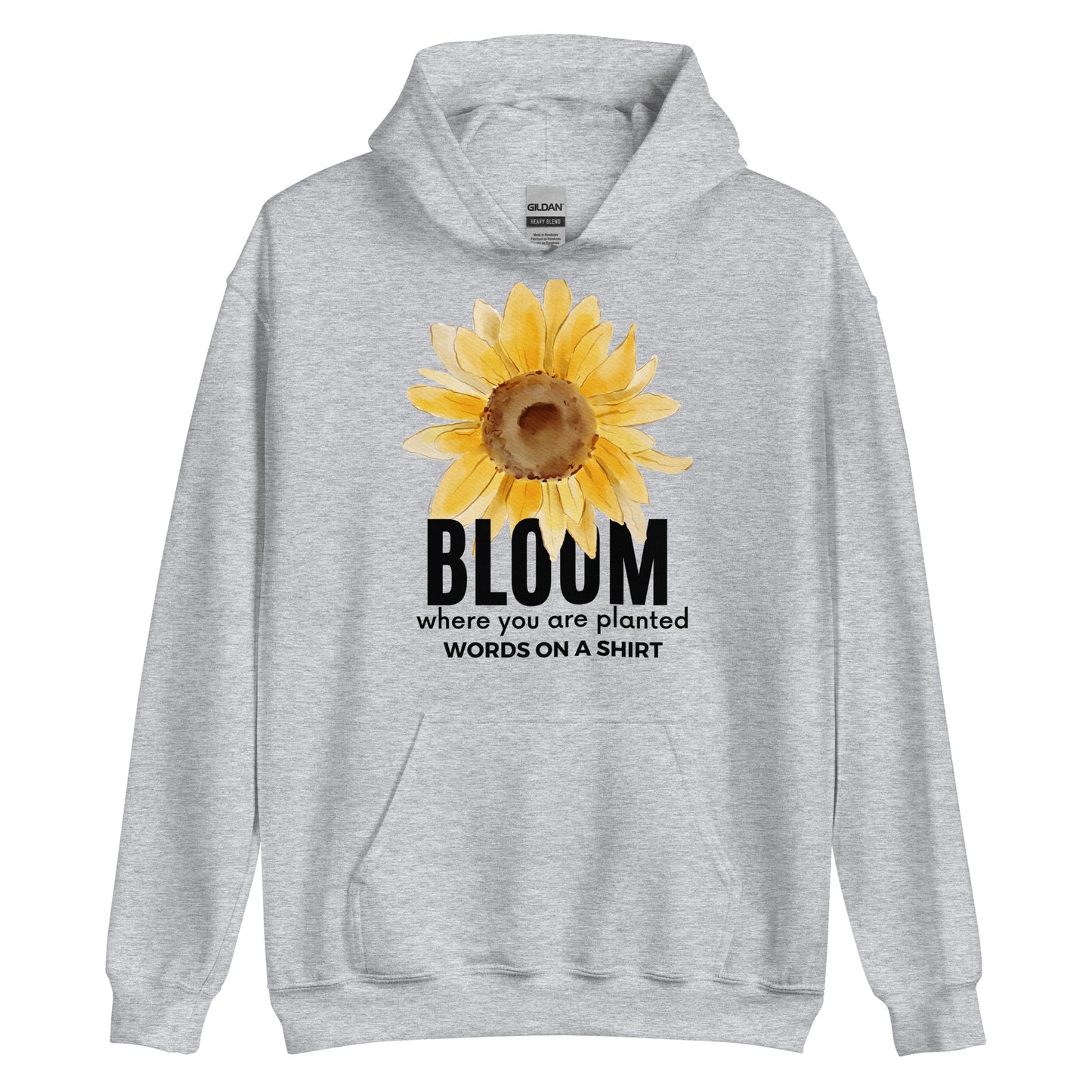 Snuggle into this cozy unisex hoodie - its soft fabric, smooth finish, and stylish finish make it the perfect choice for those cooler nights. Let Bloom Where You Are Planted remind you to embrace life right where you are!