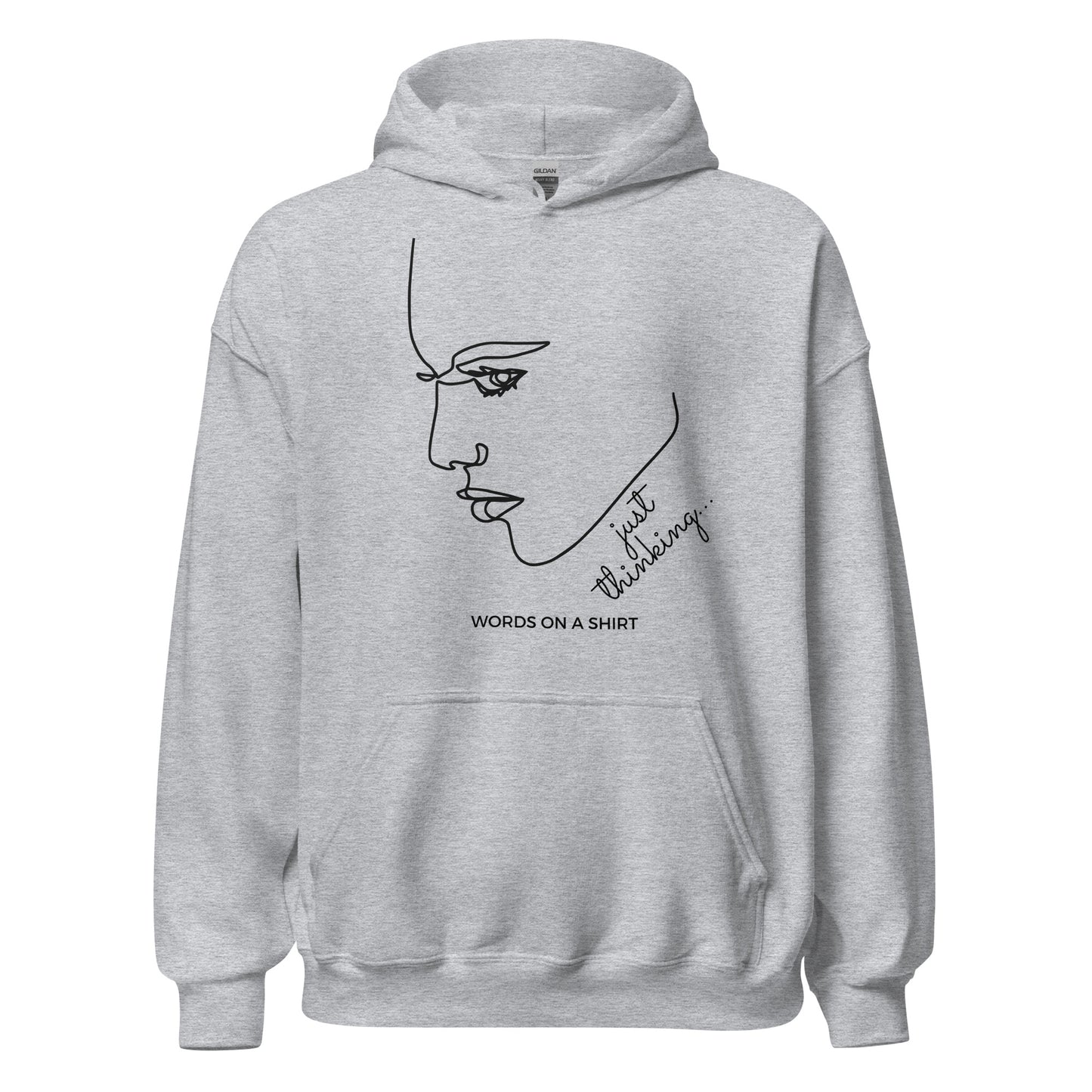 For cooler evenings, choose a soft, smooth, and stylish hoodie that will become your cozy go-to. Just Thinking, the perfect choice for everyone seeking ultimate comfort and style.