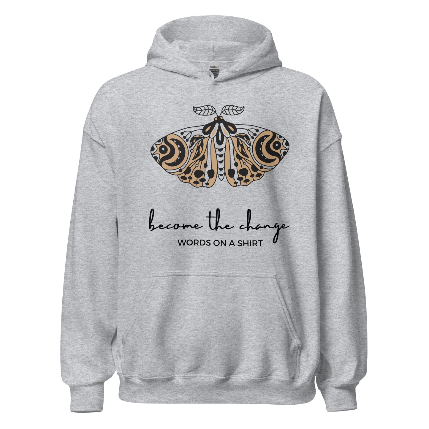 This unisex hoodie is perfect for any change-maker! With a soft, smooth and stylish feel, it's the perfect piece of apparel for chillier nights. Wrap yourself up in this fashionable hoodie and show the world you're ready to Become The Change.