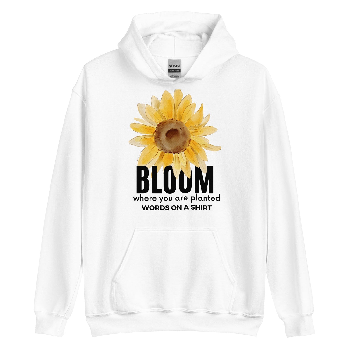 Snuggle into this cozy unisex hoodie - its soft fabric, smooth finish, and stylish finish make it the perfect choice for those cooler nights. Let Bloom Where You Are Planted remind you to embrace life right where you are!