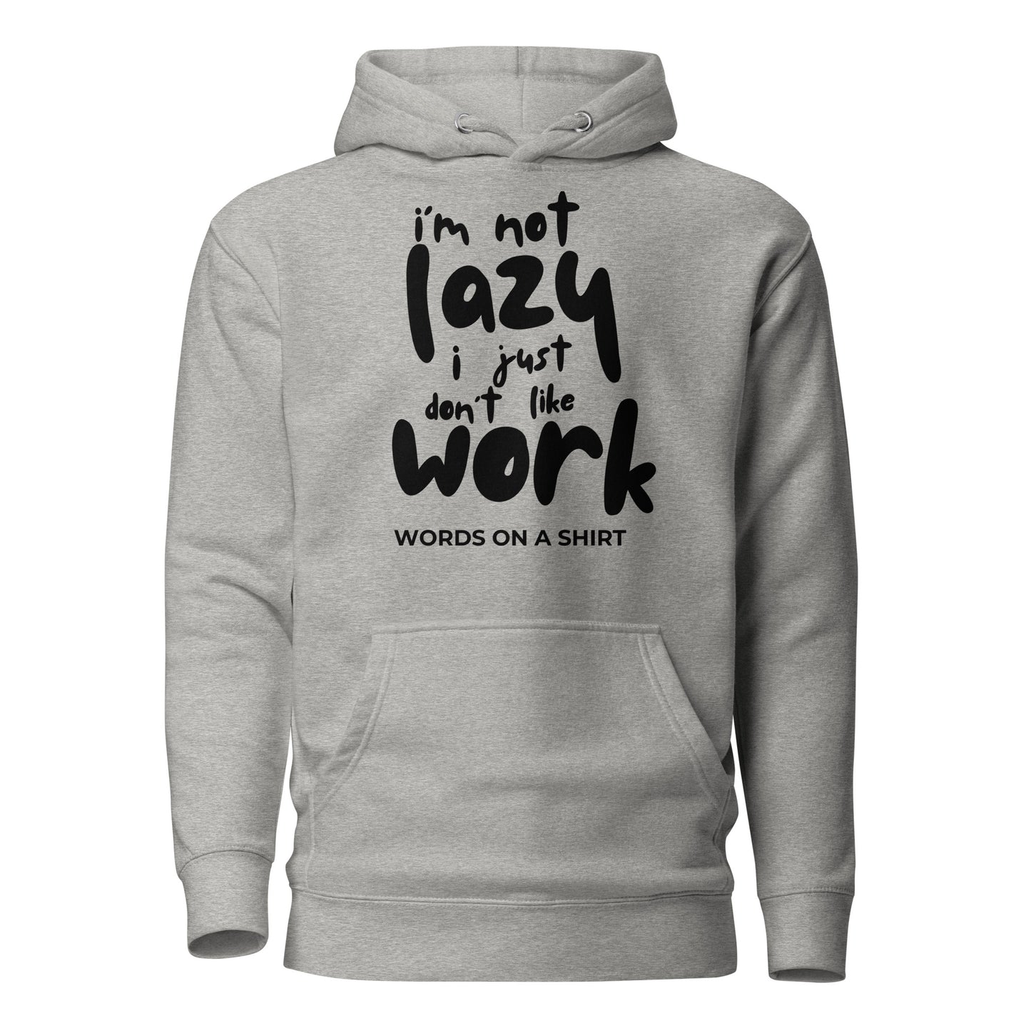 Get ready to conquer the day! This high-quality cotton hoodie features a snug hood, drawstrings, and a front pocket. Elevate your style game with this awesome premium hoodie - perfect for when you're not feeling the whole "work" thing.