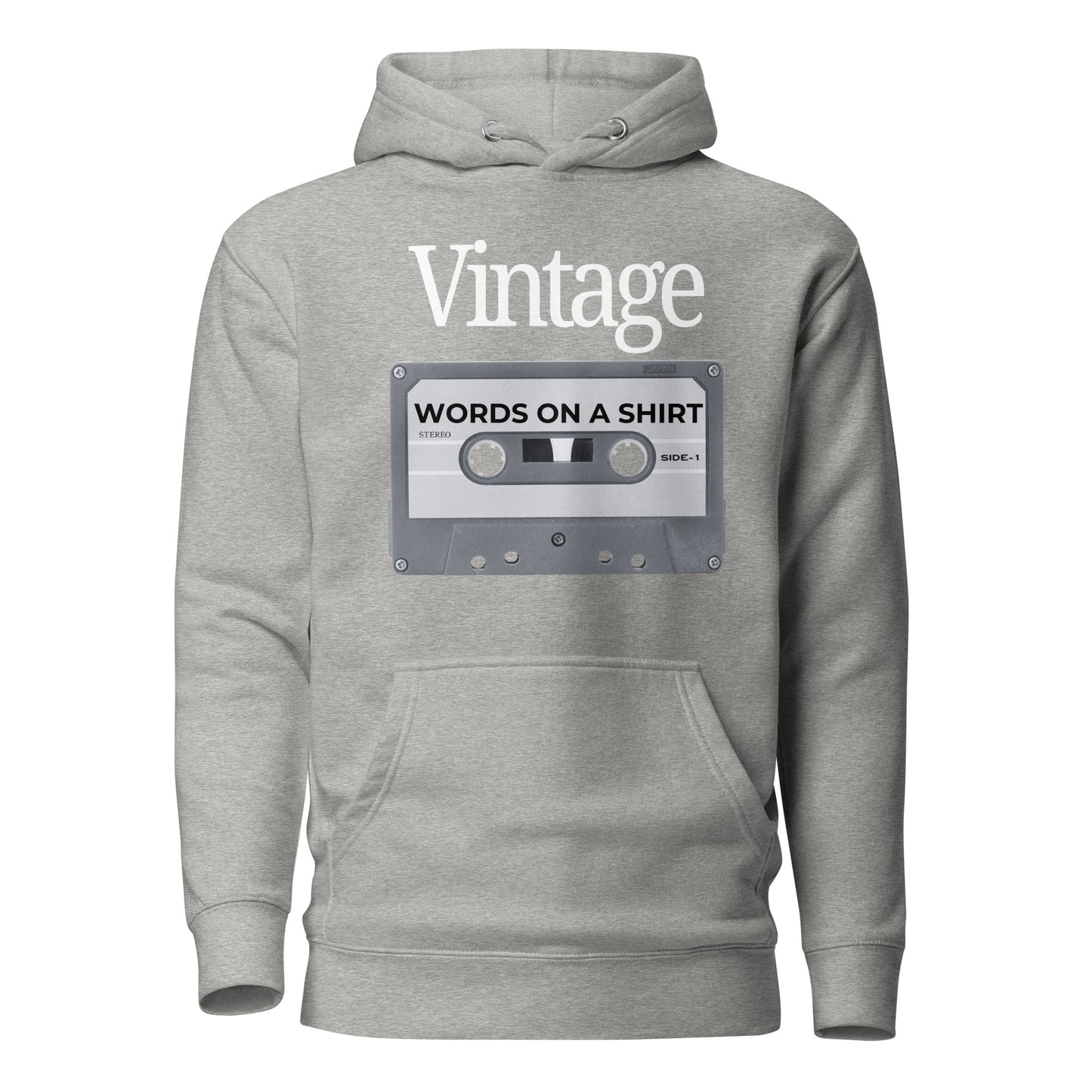 Are you ready to rock? Imagine soft, top-tier cotton, a snug hood, matching drawstrings, and a handy front pocket. Elevate your style with this awesome high-end hoodie. It's vintage cassette tape vibes all the way.