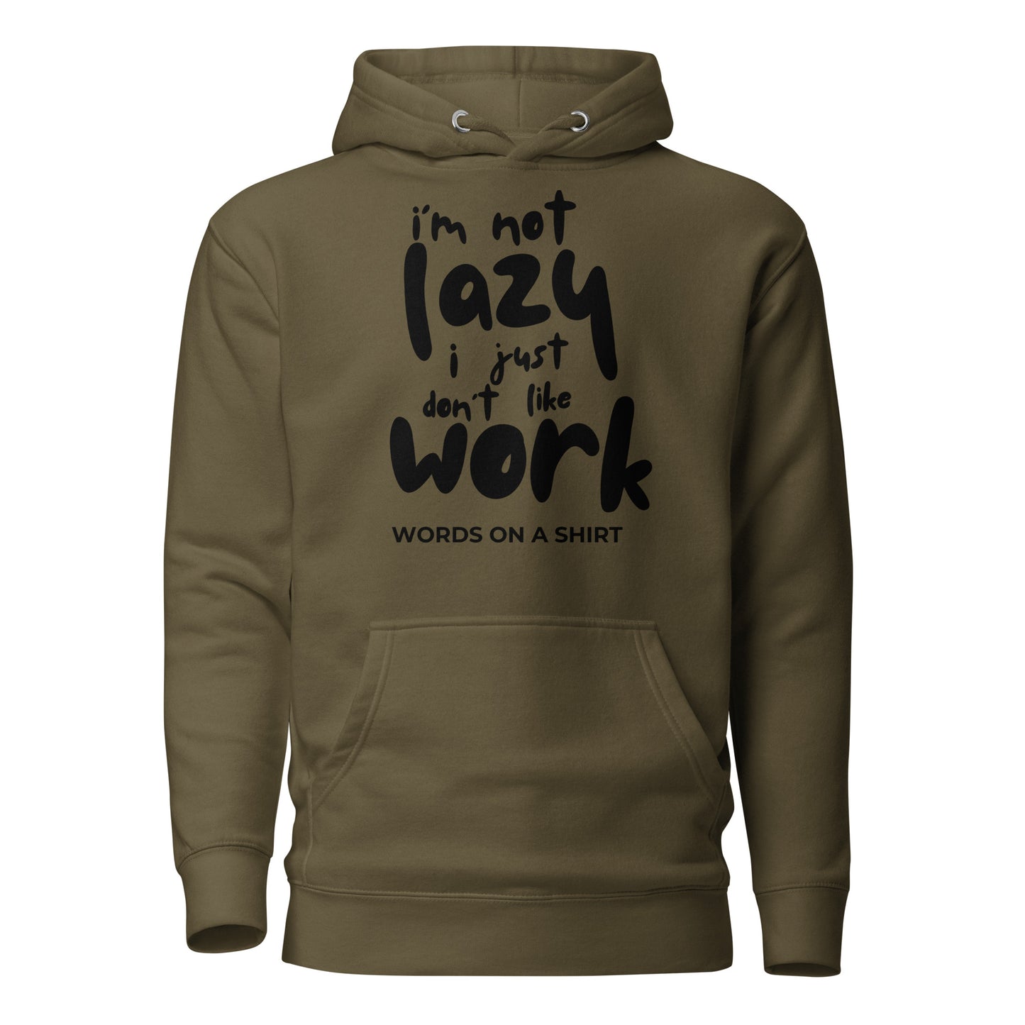 Get ready to conquer the day! This high-quality cotton hoodie features a snug hood, drawstrings, and a front pocket. Elevate your style game with this awesome premium hoodie - perfect for when you're not feeling the whole "work" thing.